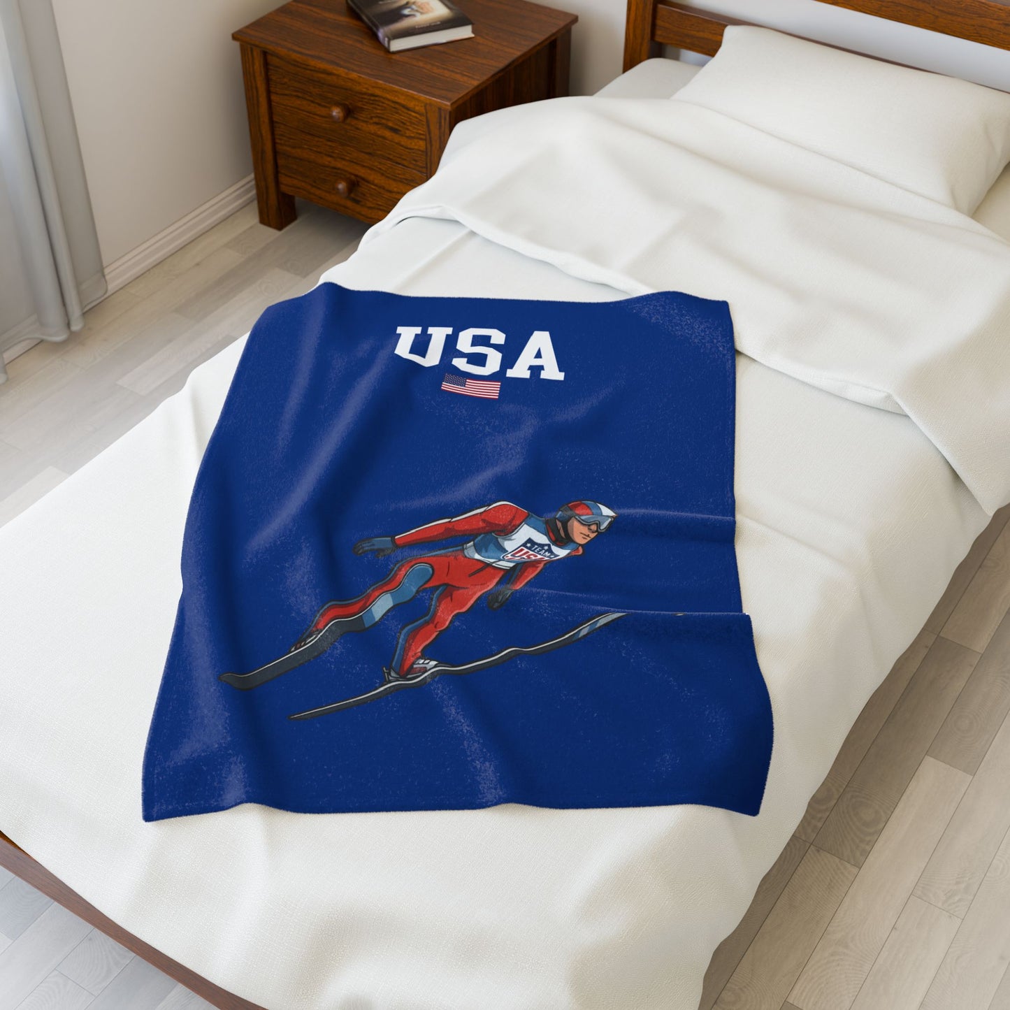 Princess Grace  TEAM USA  Velveteen Plush Blanket