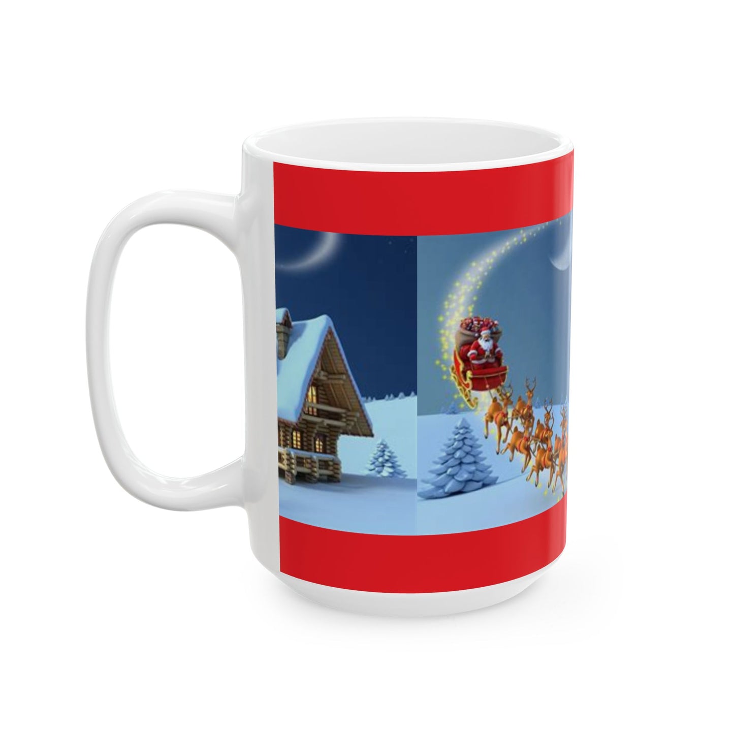 Princess Grace Festive Santa Claus Ceramic Mug Perfect for Holiday Cheer