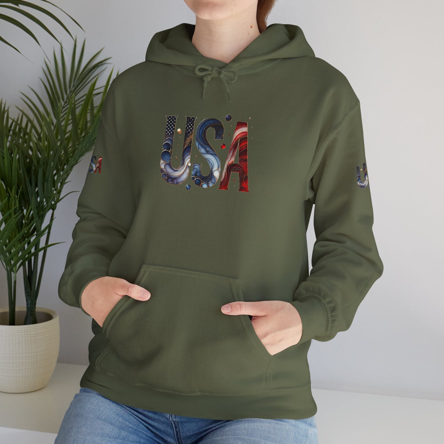 Princess Grace  TEAM USA  Unisex Heavy Bled   Hooded Sweatshirt