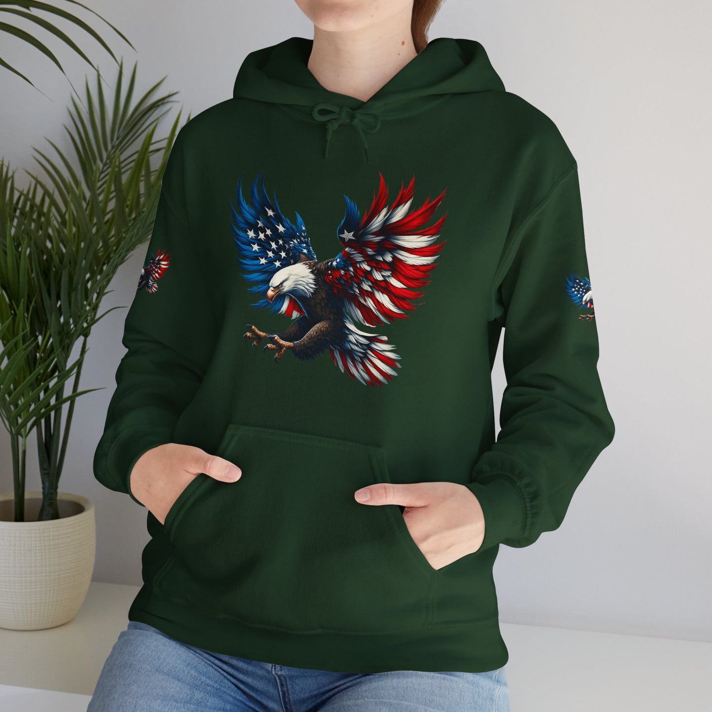 Princess Grace American Eagle Unisex Heavy Blend Hooded Sweatshirt