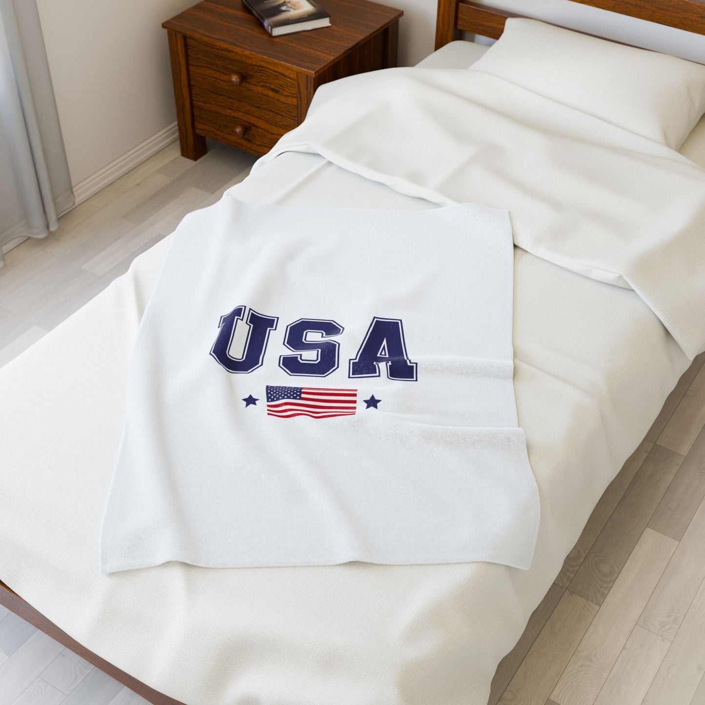 Princess Grace  TEAM USA  Velveteen Plush Blanket