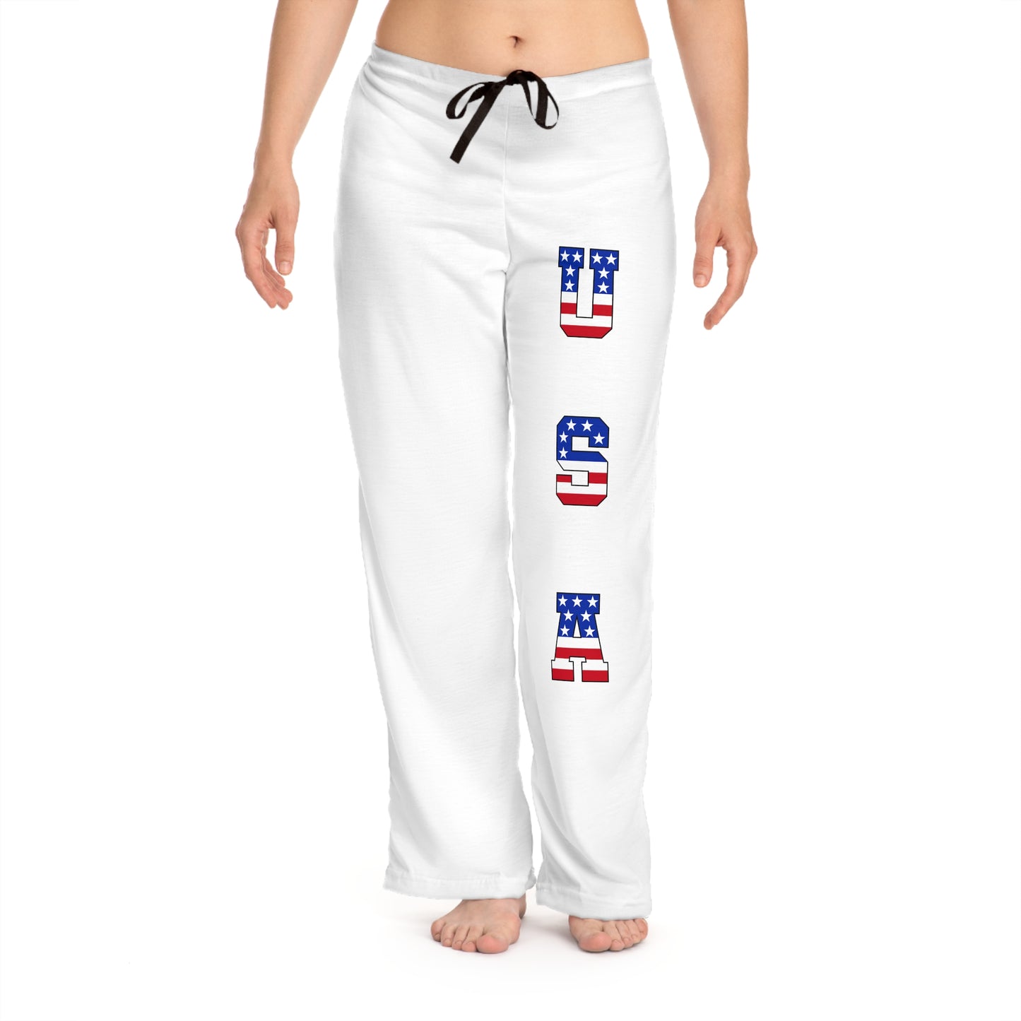 Princess Grace  Patriotic USA Women's Pajama Pants  Comfy Lounge Wear for Independence Day