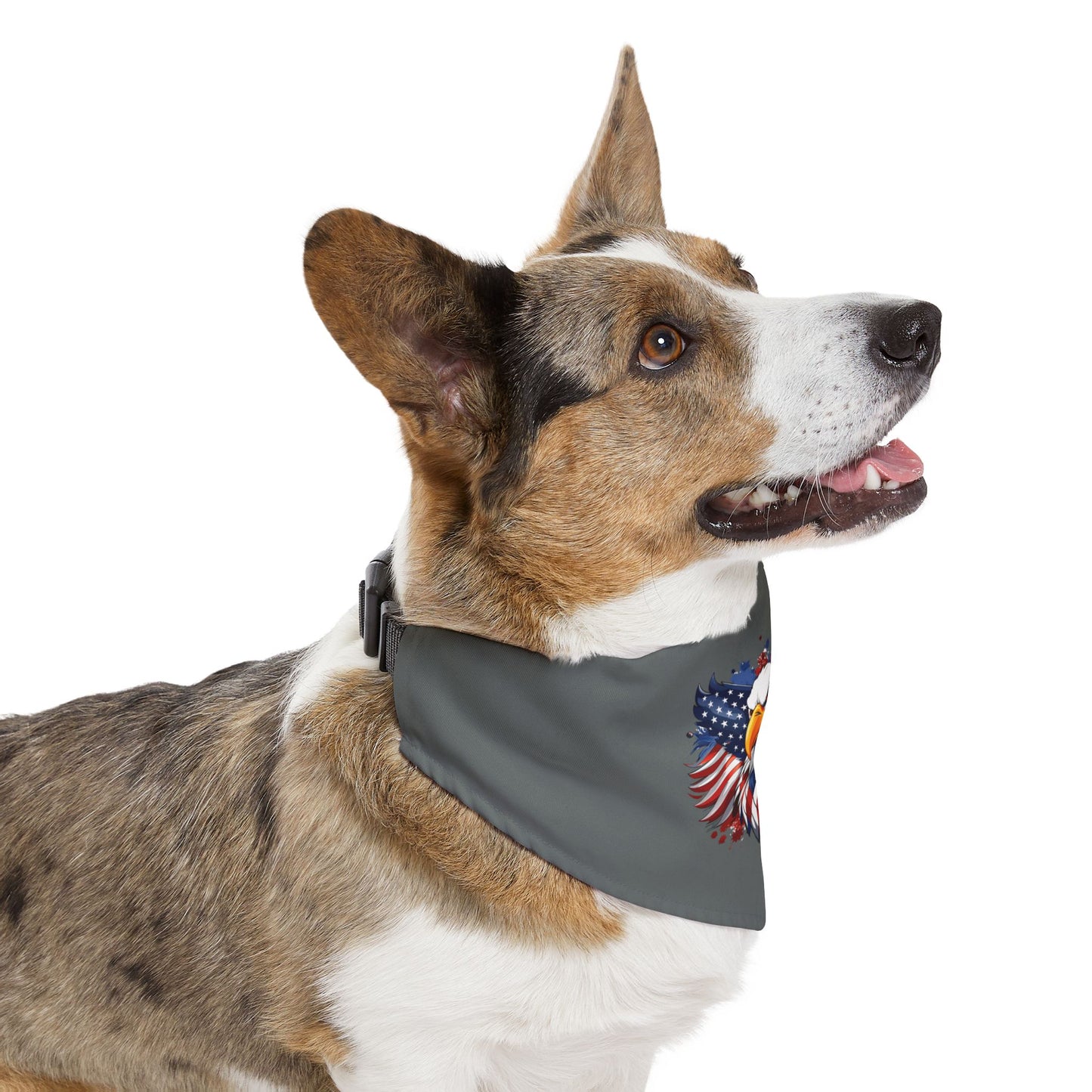 Princess Grace  Patriotic Eagle Pet Bandana Collar  Independence Day Dog Accessory