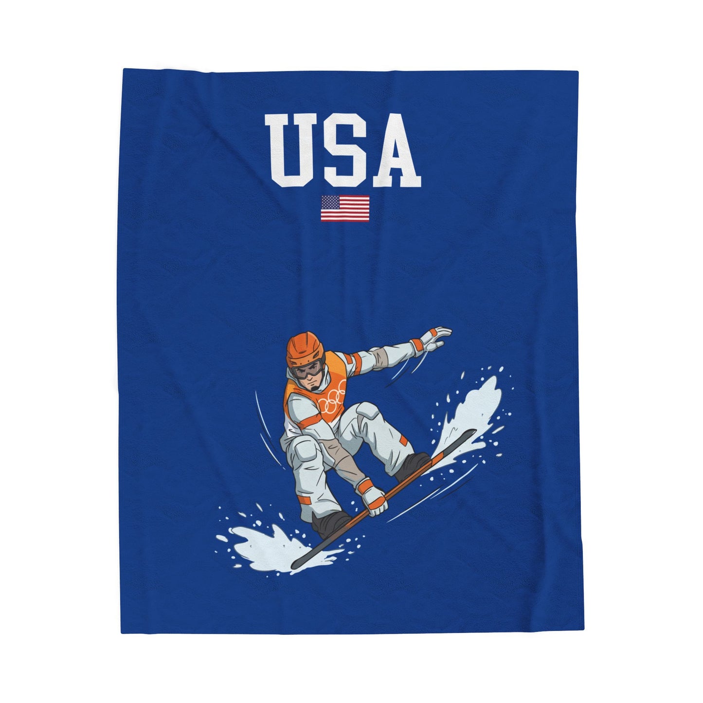 Princess Grace  TEAM USA  Velveteen Plush Blanket