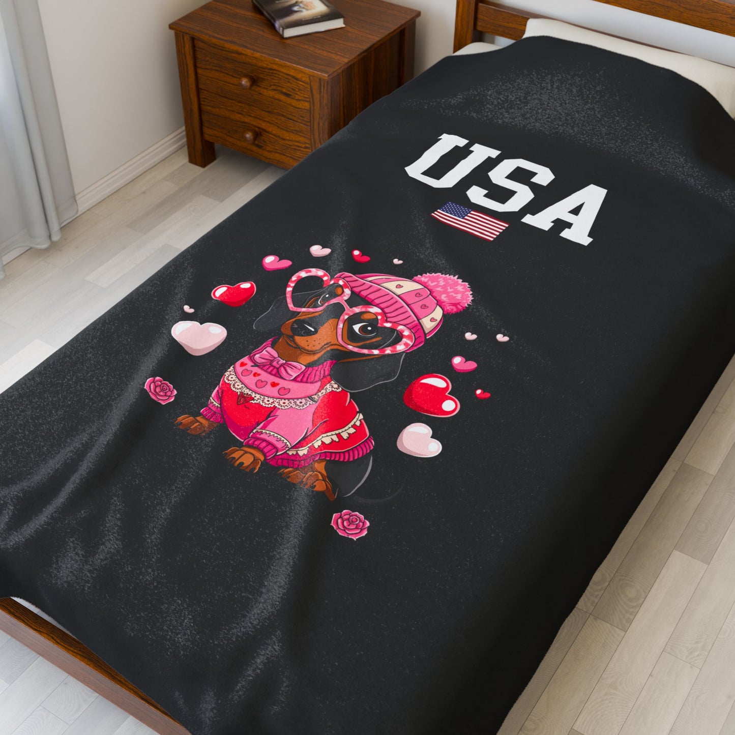 Princess Grace  TEAM USA  Velveteen Plush Blanket