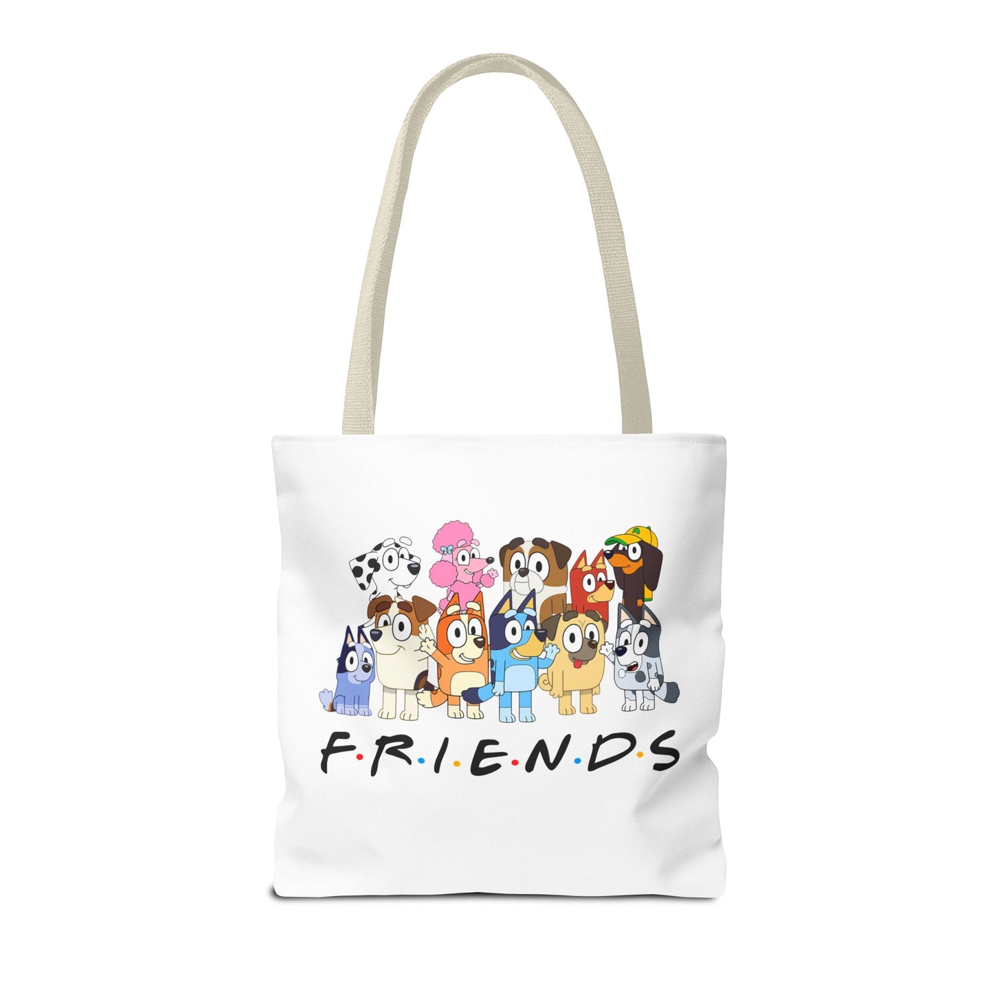 Princess Grace  Cute Animal Friends Tote Bag  Perfect for Dog Lovers & Friendship Gifts