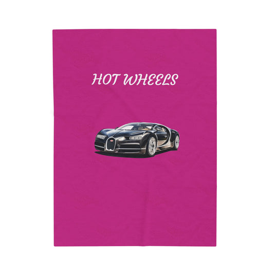 Princess Grace  Hot Wheels Velveteen Plush Blanket   Cozy & Fun for Car Enthusiasts