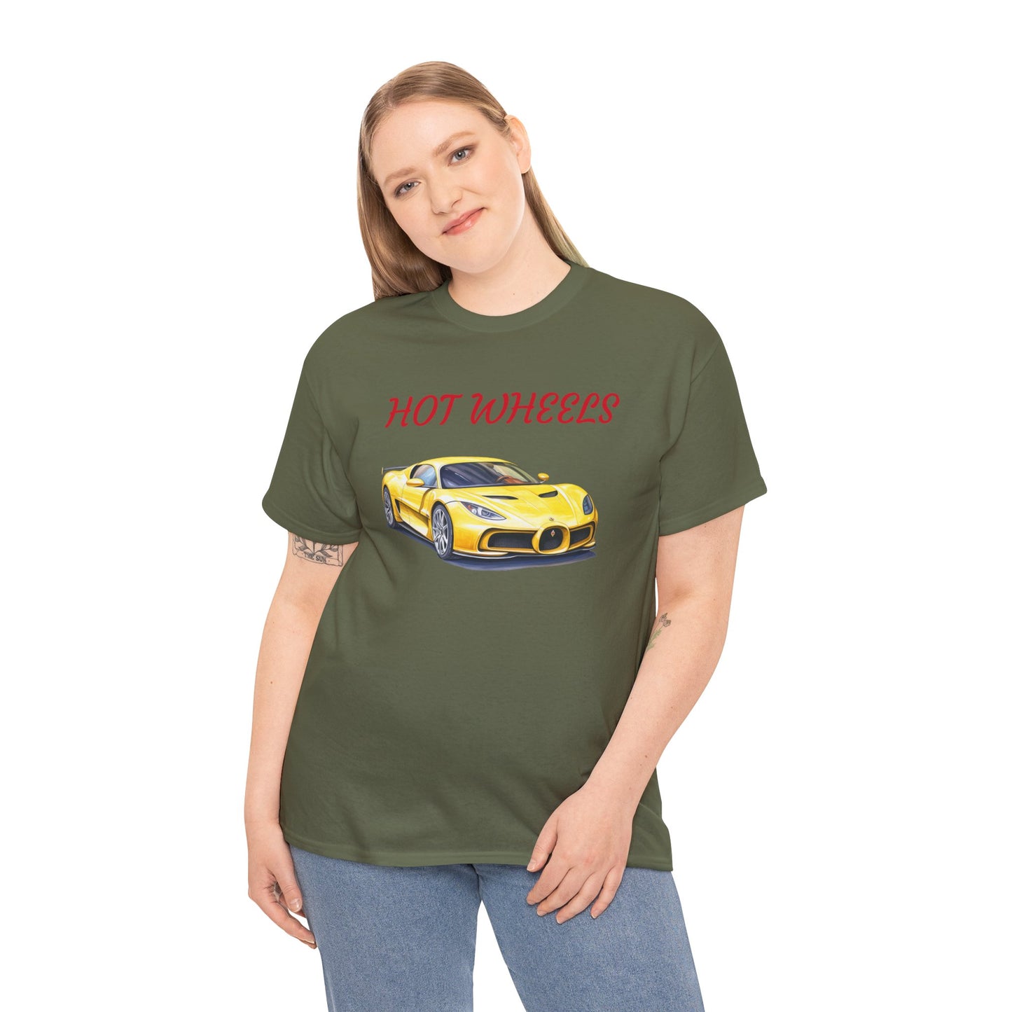 Princess Grace  Hot Wheels Unisex Heavy Cotton Tee Perfect Gift for Car Enthusiasts