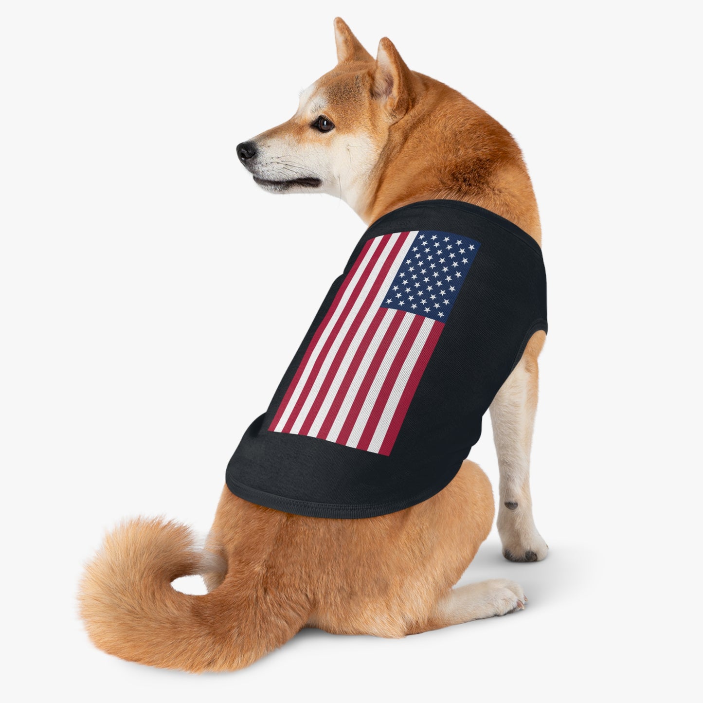 Princess Grace  American Flag Pet Tank Top Comfortable Patriotic Apparel for Dogs