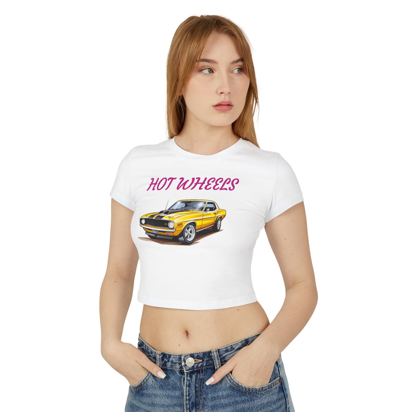 Princess Grace  Hot Wheels Women's Baby Tee Vintage Car Graphic Tee