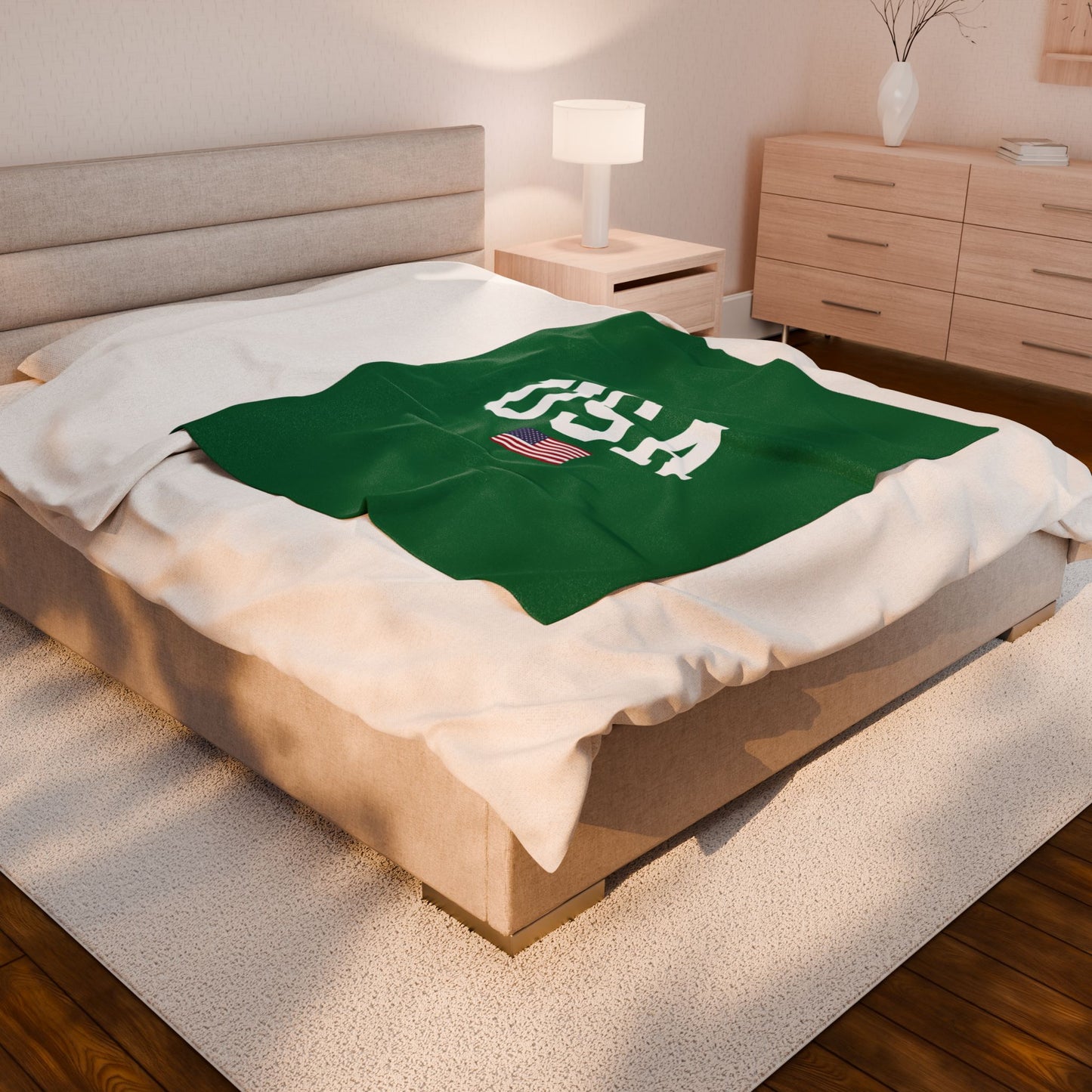 Princess Grace  TEAM USA  Velveteen Plush Blanket