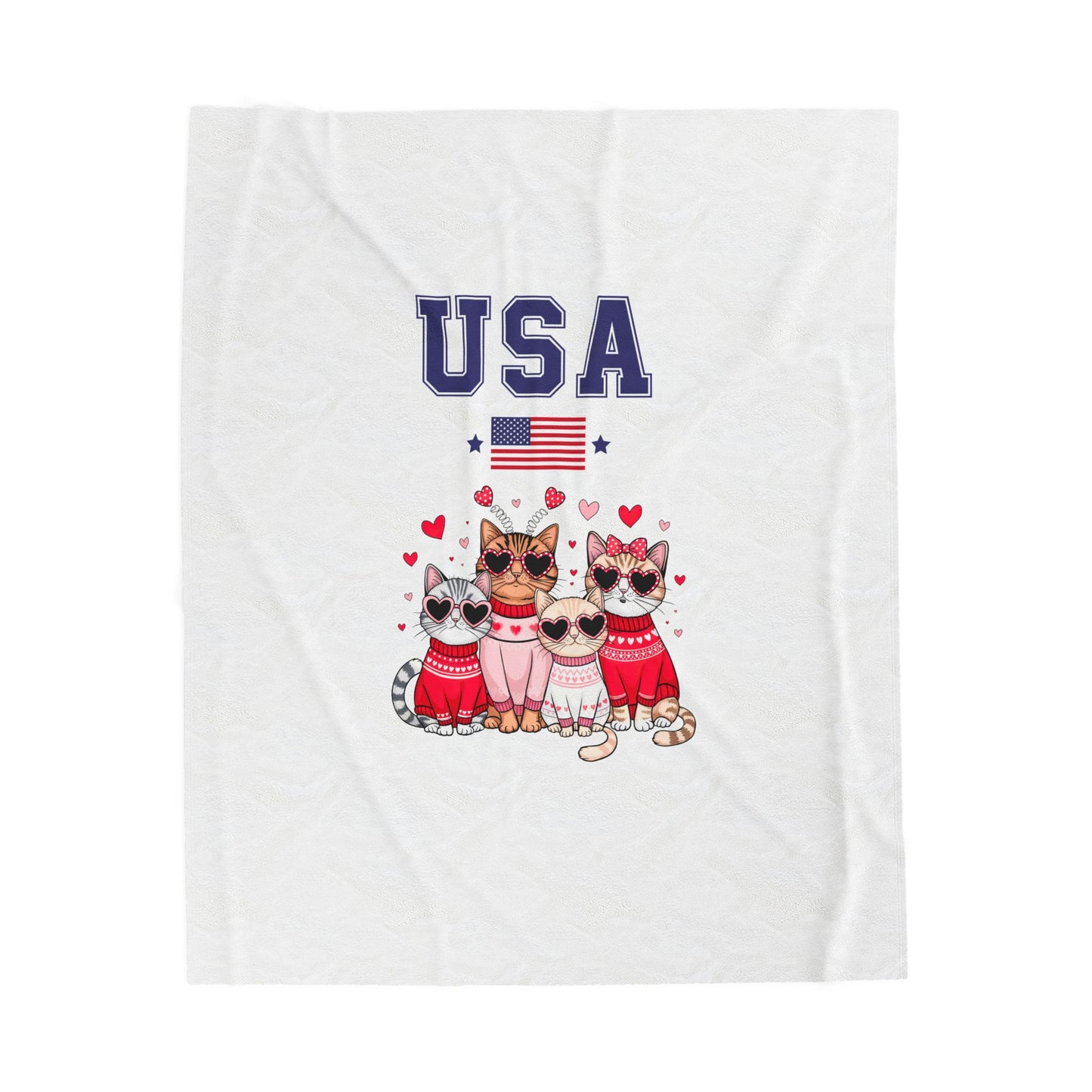 Princess Grace  TEAM USA  Velveteen Plush Blanket