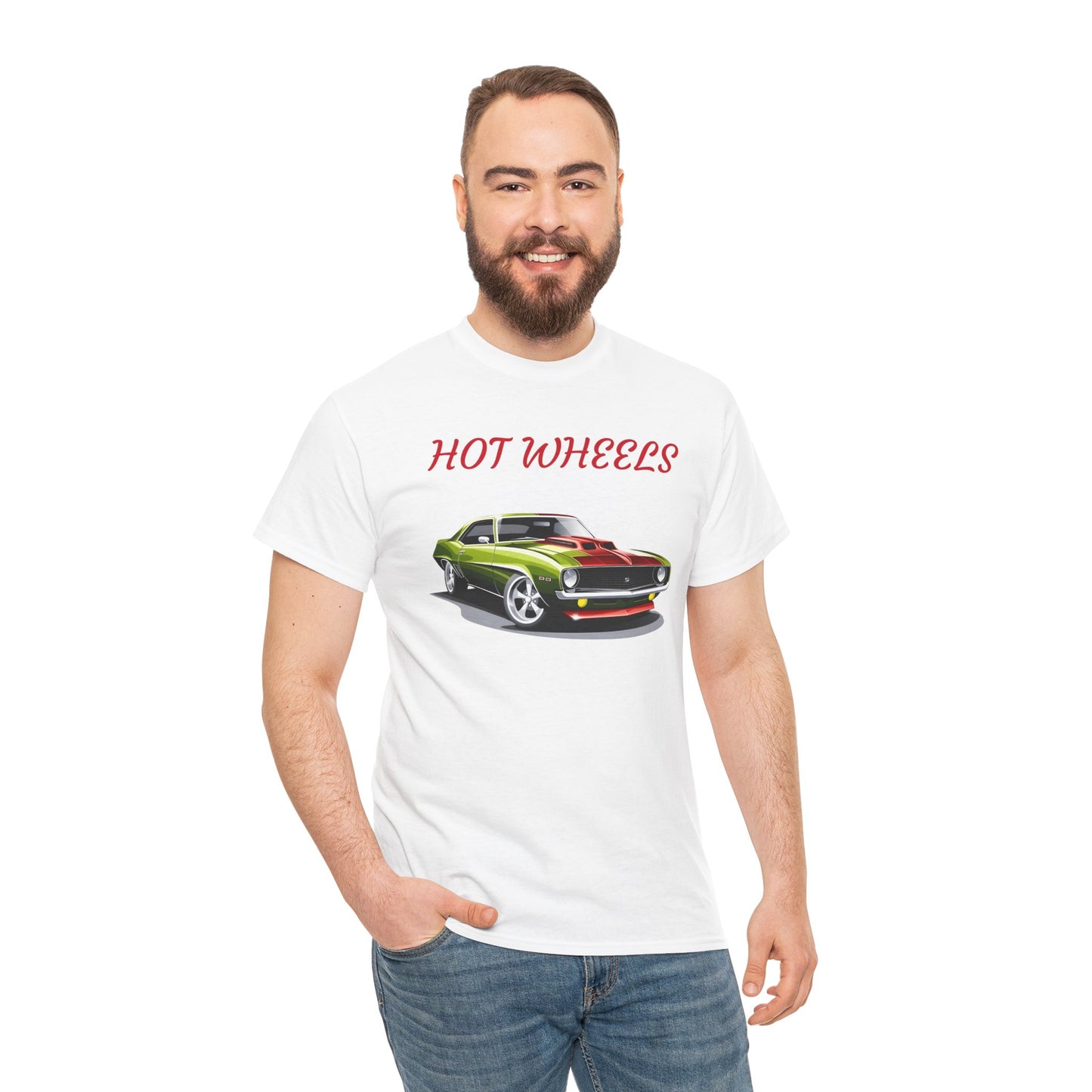 Princess Grace  Hot Wheels Unisex Heavy Cotton Tee Classic Car Graphic T-Shirt