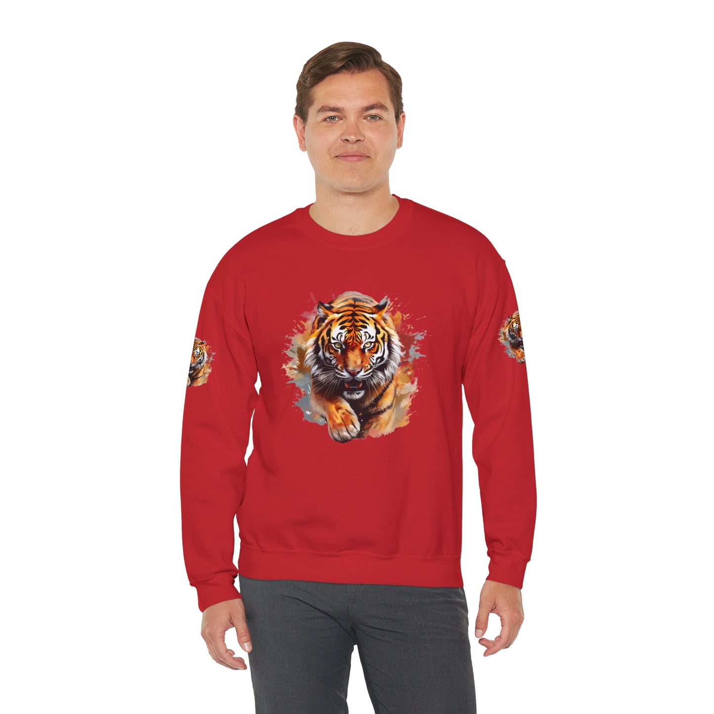 Princess Grace  Majestic Tiger Unisex Heavy Blend Crewneck Sweatshirt