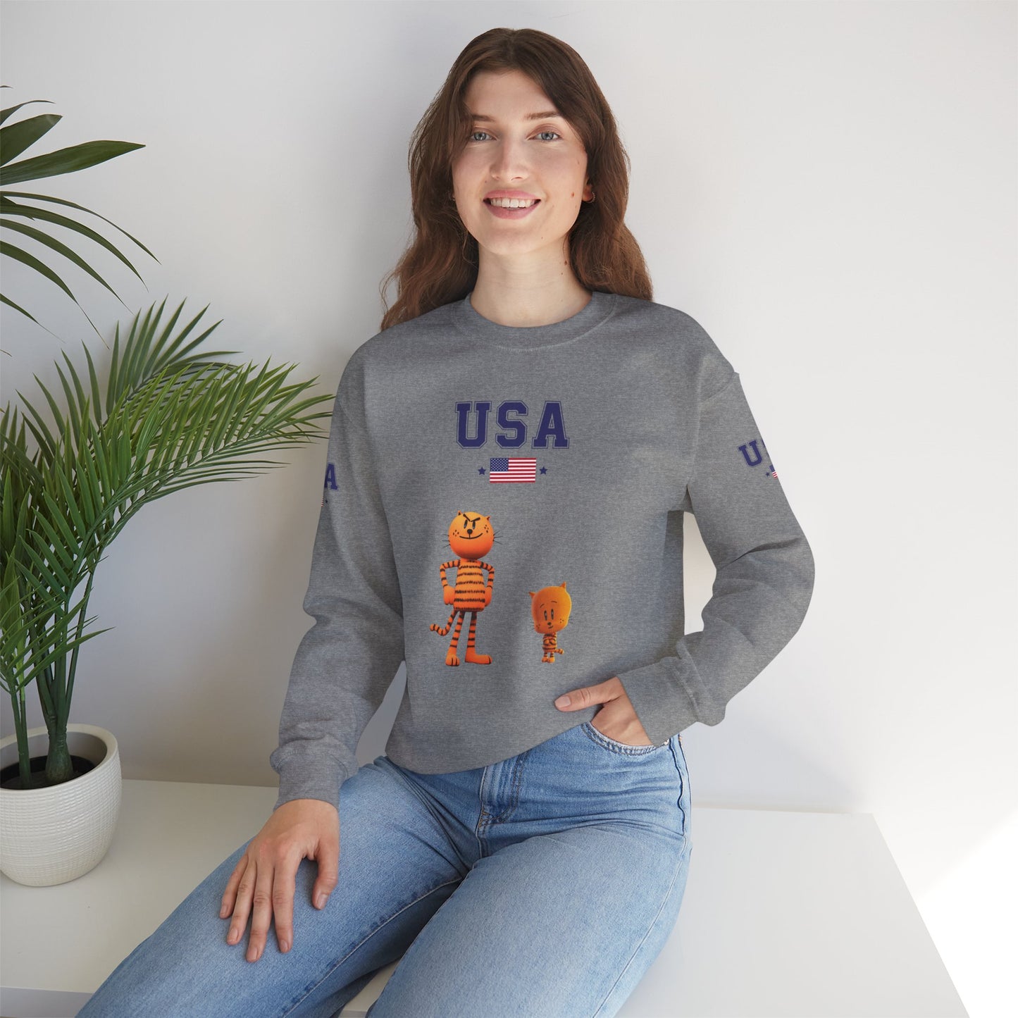 Princess Grace  TEAM USA  Unisex Heavy Blend  Crewneck Sweatshirt