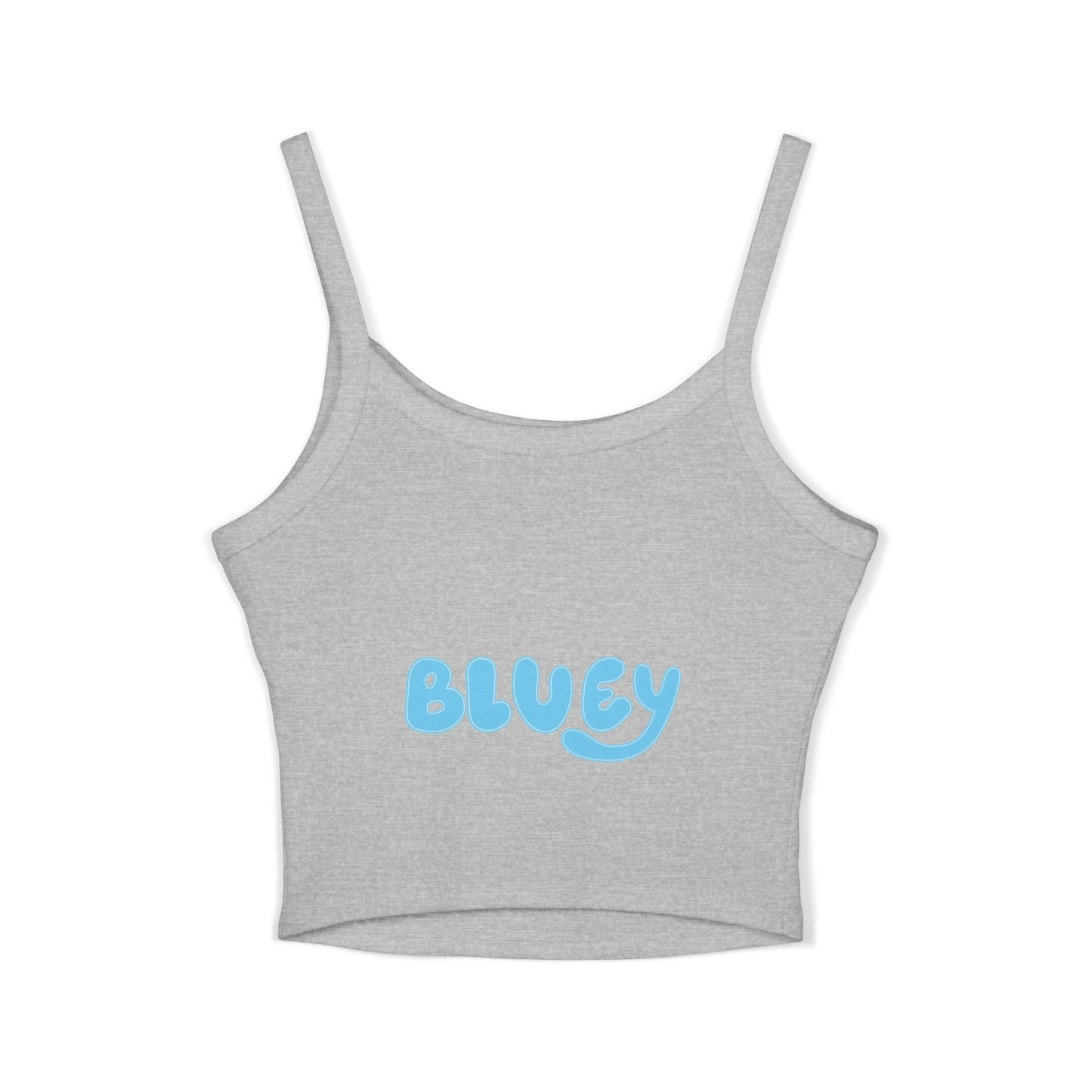 Princess Grace  Bluey  Waggin Into Love Women's Spaghetti Strap Tank Top  Cute Pet Lover Apparel