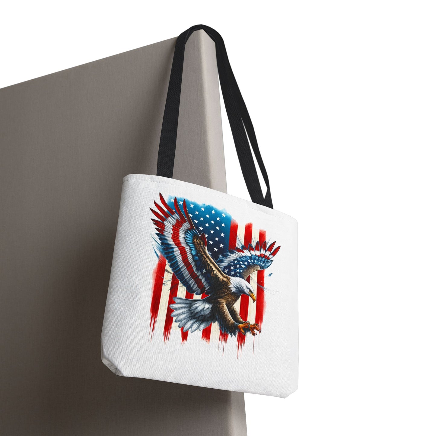 Princess Grace  Patriotic Eagle Tote Bag  USA Flag Design for Independence Day & Everyday Use