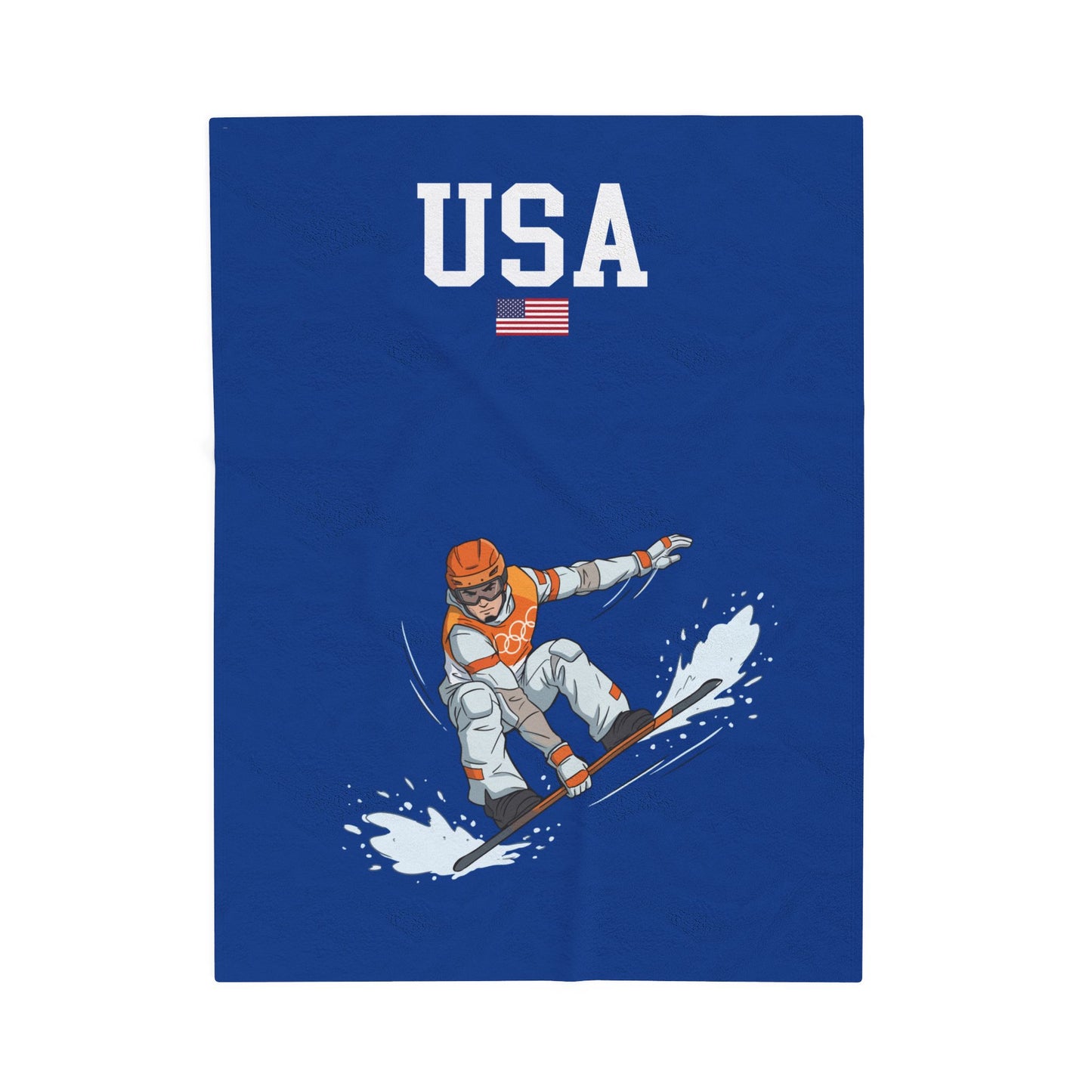 Princess Grace  TEAM USA  Velveteen Plush Blanket