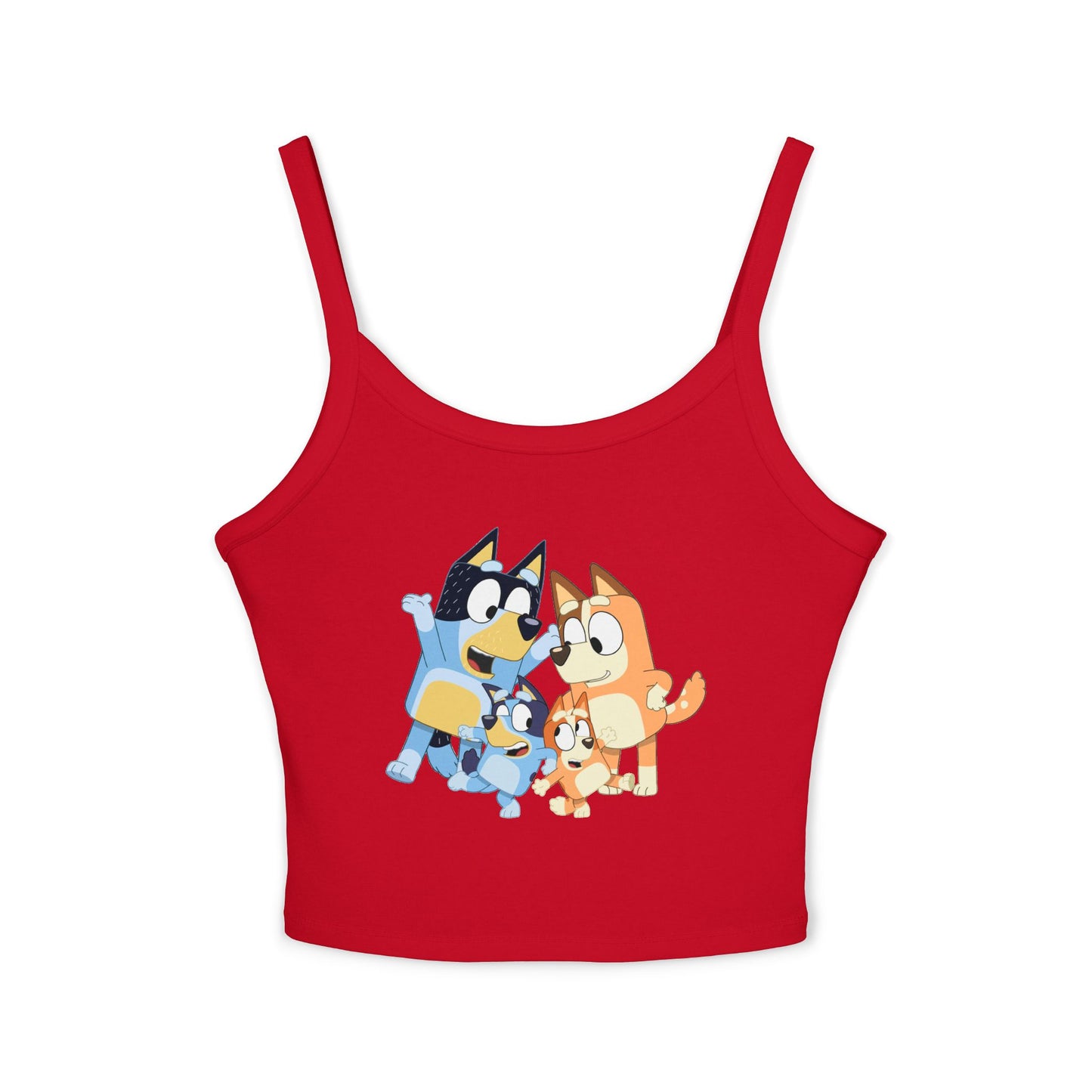 Princess Grace  Bluey Cute Cartoon Women's Spaghetti Strap Tank Top