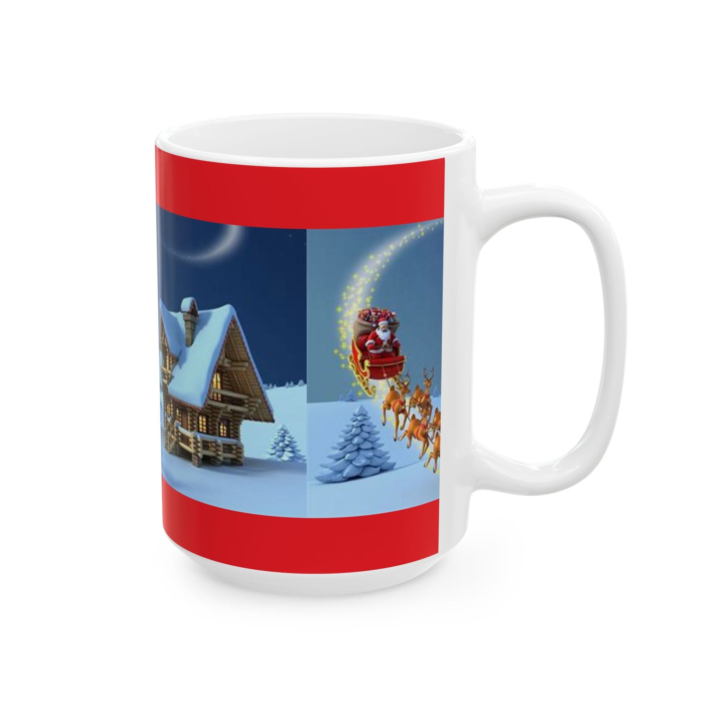 Princess Grace Festive Santa Claus Ceramic Mug Perfect for Holiday Cheer