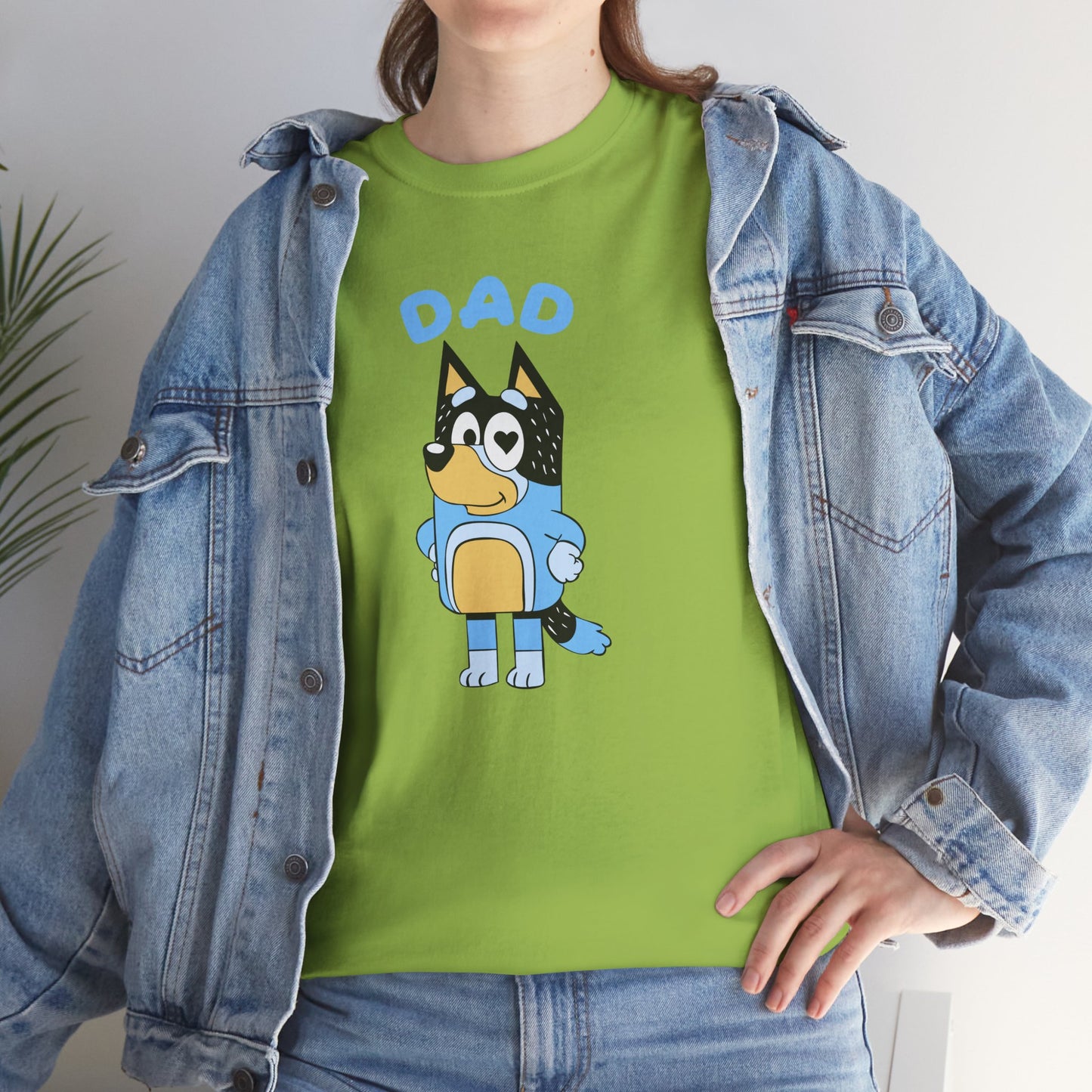 Princess Grace  Bluey Dad Cartoon Graphic Unisex Heavy Cotton Tee