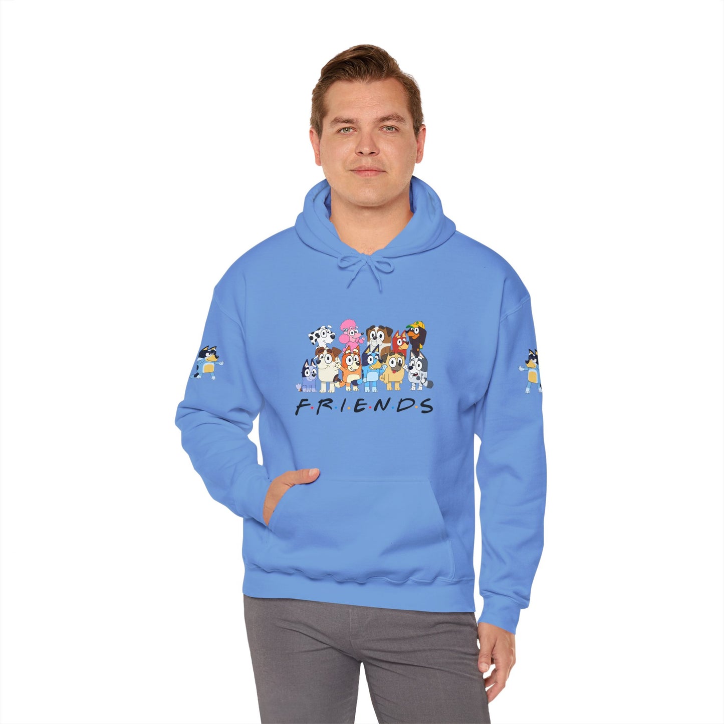 Princess Grace  Bluey  Unisex Heavy  Blend  Hooded Sweatshirt  'Friends' Cartoon Design