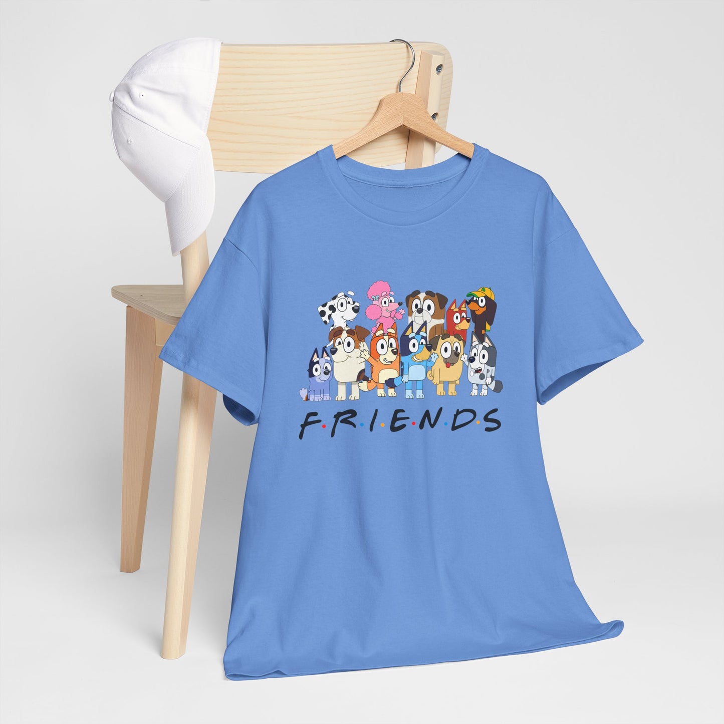 Princess Grace Bluey Friends Cartoon Unisex Heavy Cotton Tee  Fun & Playful Design