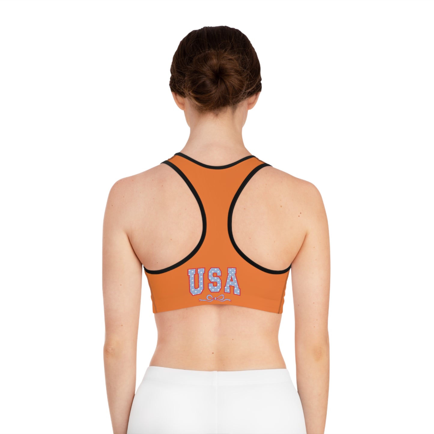 Princess Grace  USA Stars Sports Bra Bright Crusta Athletic Top