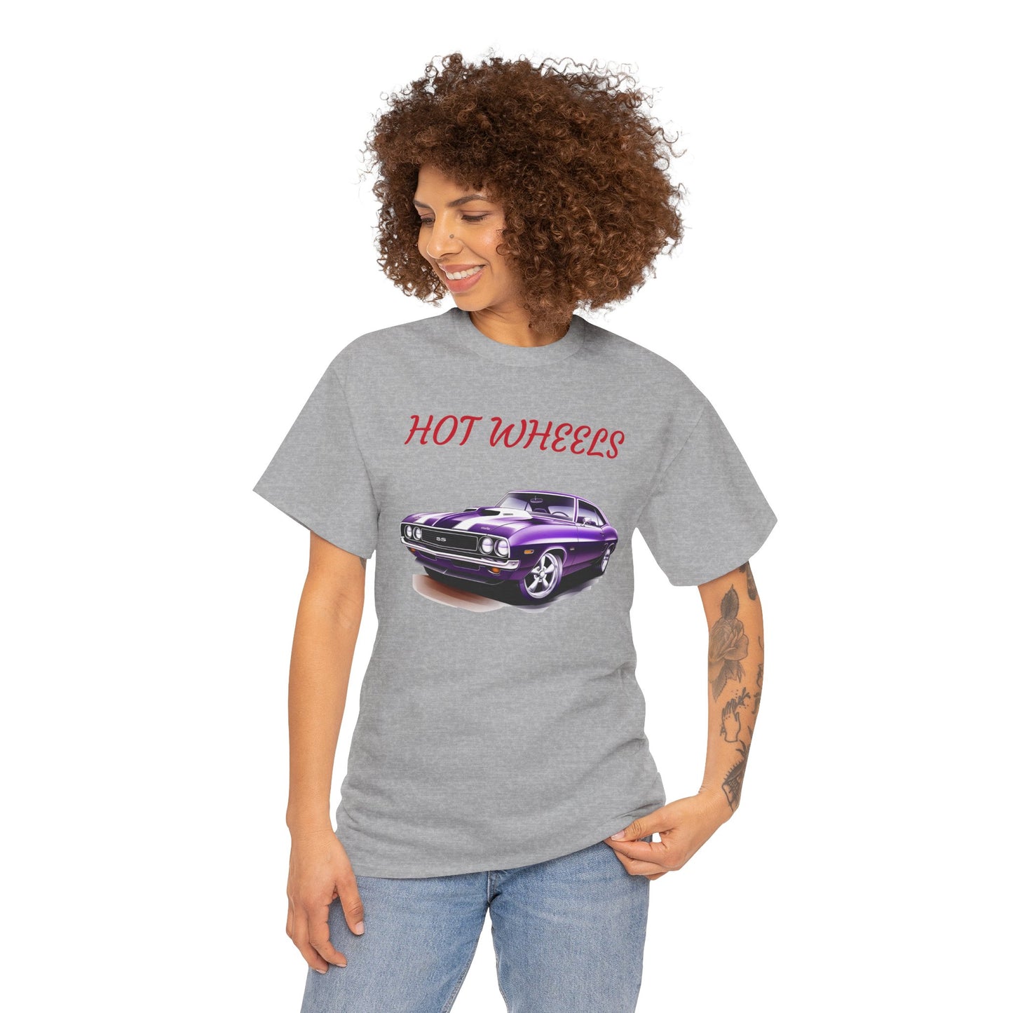 Princess Grace Hot Wheels Unisex Heavy Cotton Tee Vintage Car Graphic T-Shirt for Classic Car Lovers