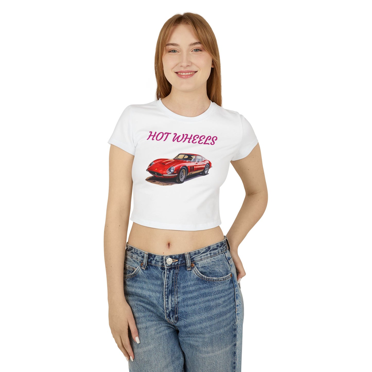 Princess Grace  Hot Wheels Women's Baby Tee Retro Car Graphic T-Shirt