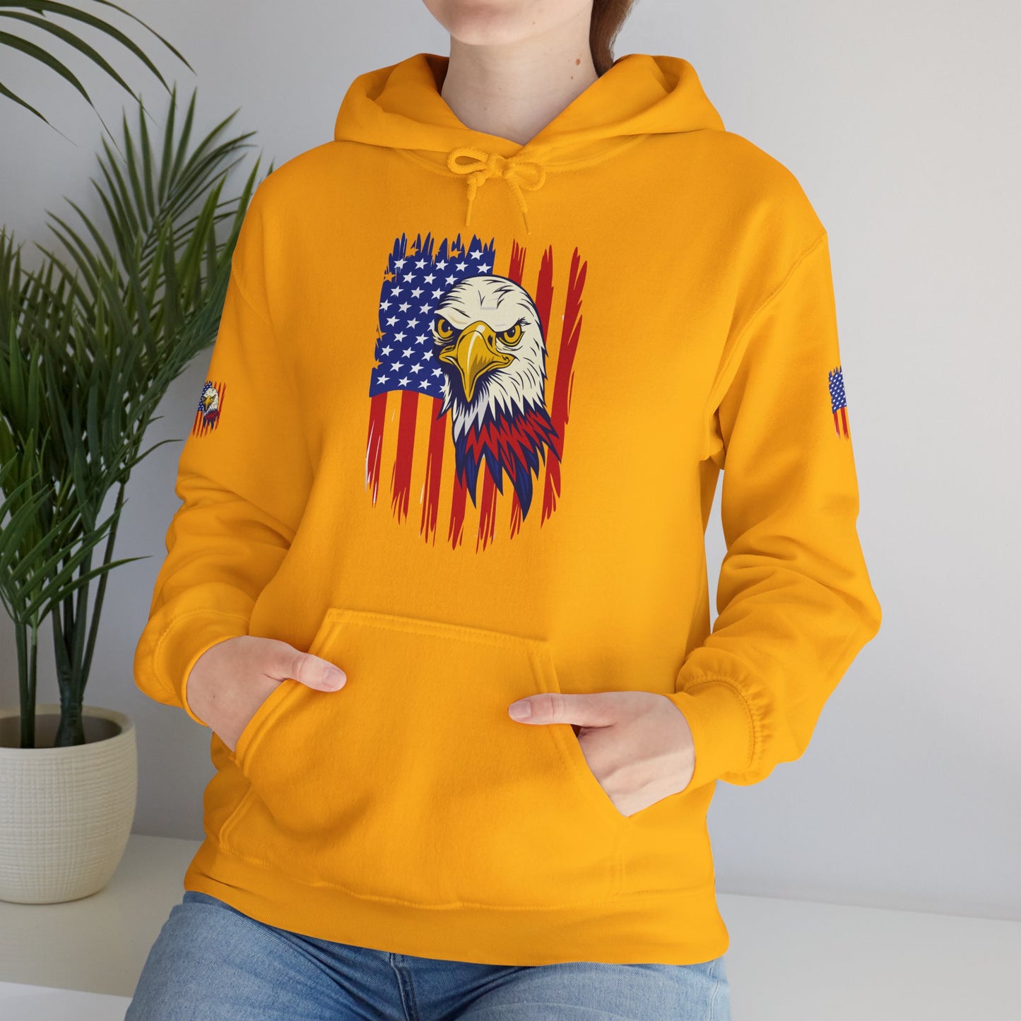 Princess Grace  Patriotic Eagle Unisex Heavy Blend Hoodie