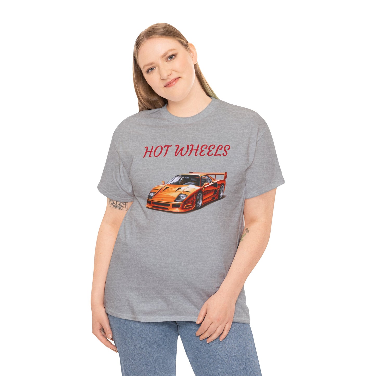 Princess Grace  Hot Wheels Unisex Heavy Cotton Tee Perfect for Car Lovers and Racing Fans