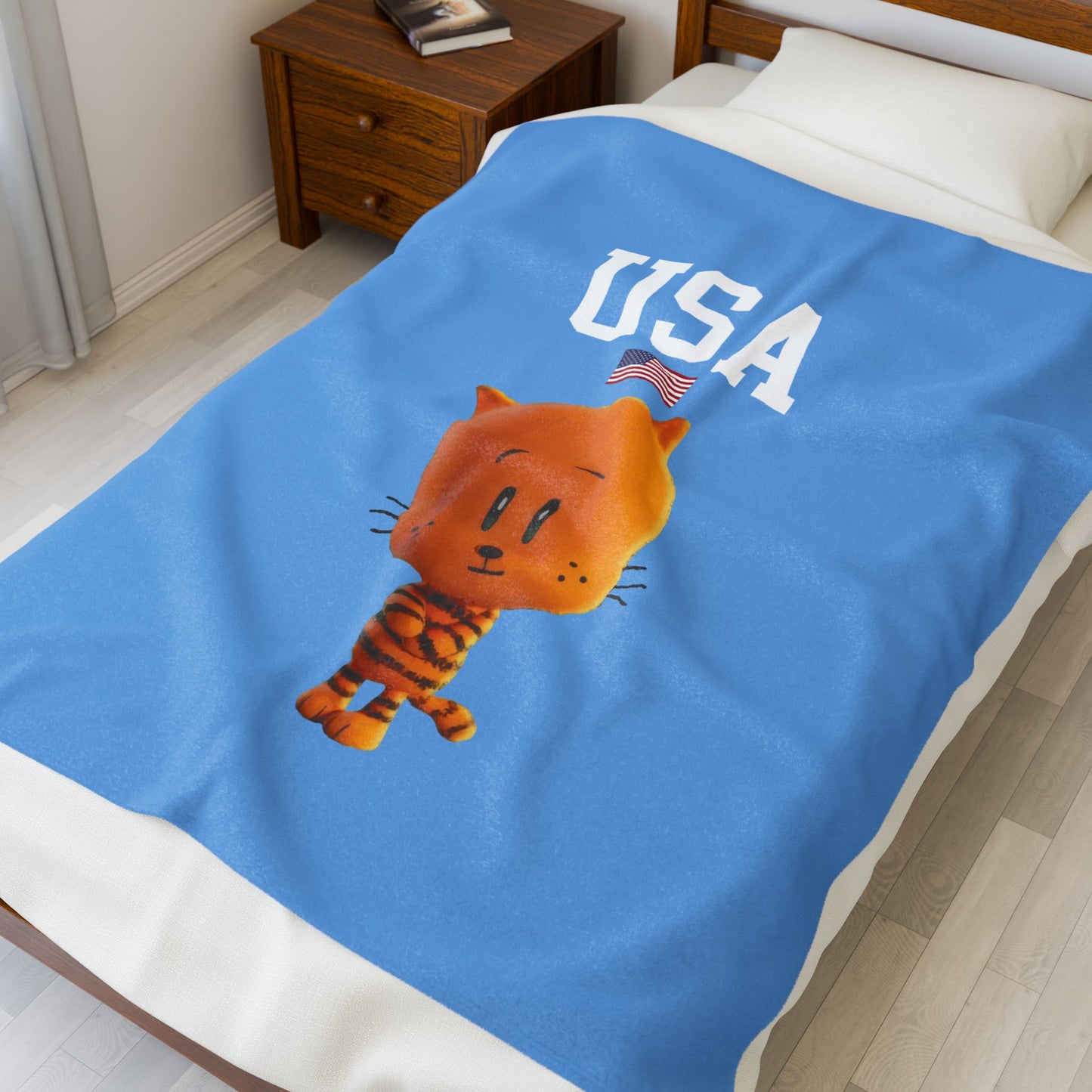 Princess Grace  TEAM USA  Velveteen Plush Blanket