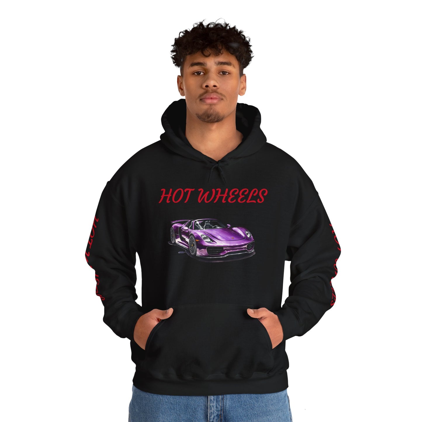 Princess Grace  Unisex Heavy Blend Hooded Sweatshirt  Hot Wheels Purple Sports Car