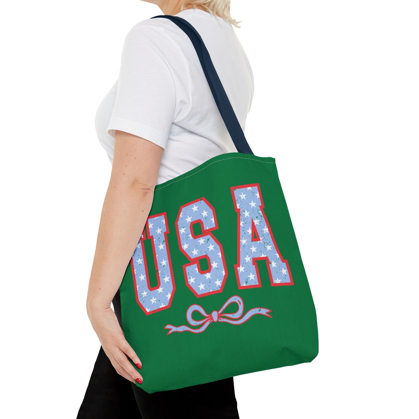 Princess Grace USA Patriotic Tote Bag for Independence Day Celebrations