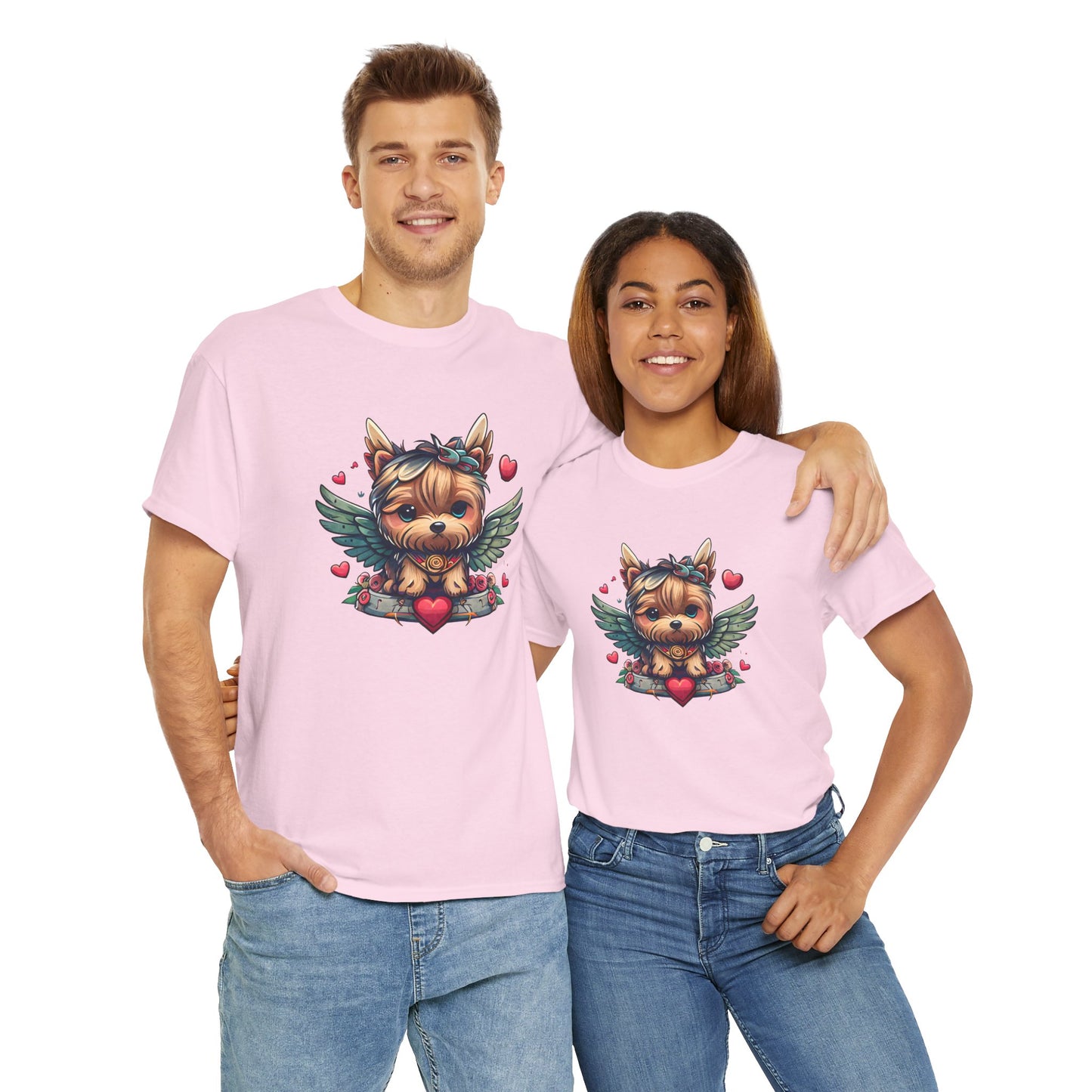 Princess Grace  Loveable Yorkie Graphic Tee  Cute Dog Design T-Shirt for Pet Lovers