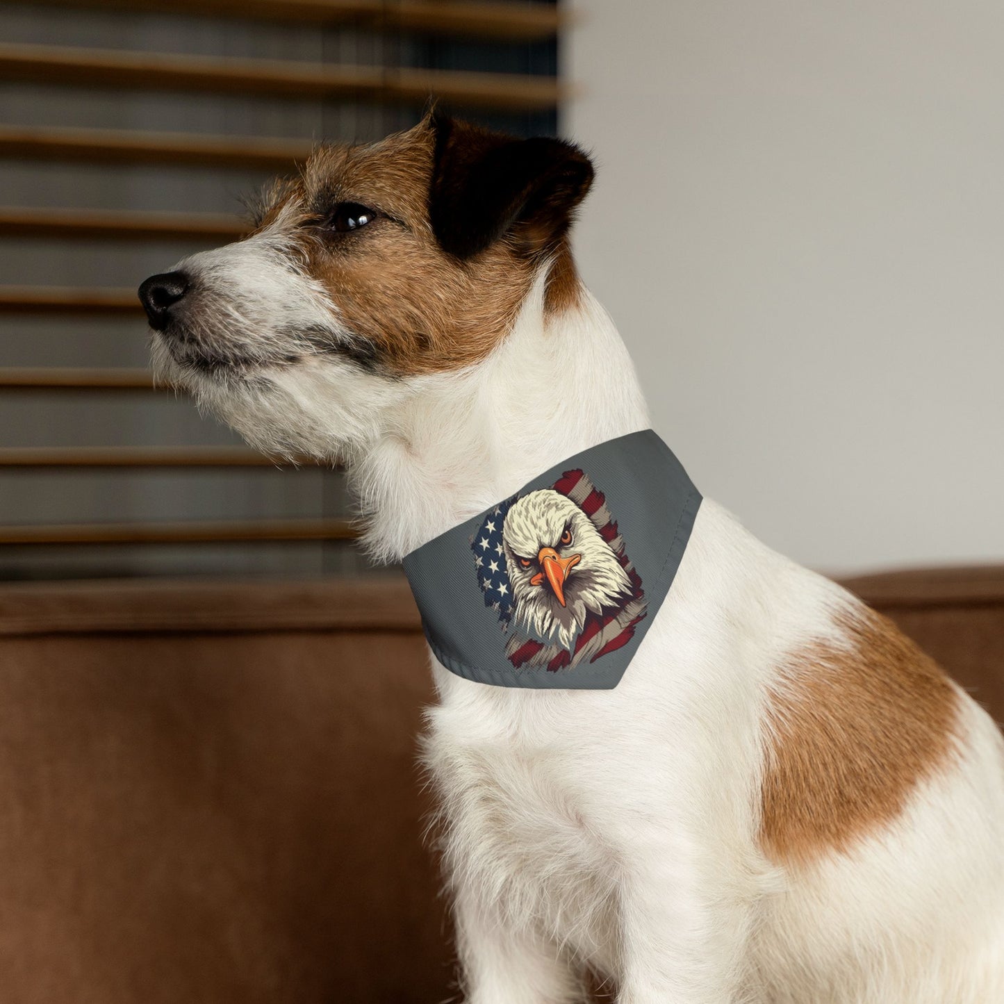 Princess Grace  Patriotic Eagle Pet Bandana Collar Perfect for Independence Day & All  American Celebrations