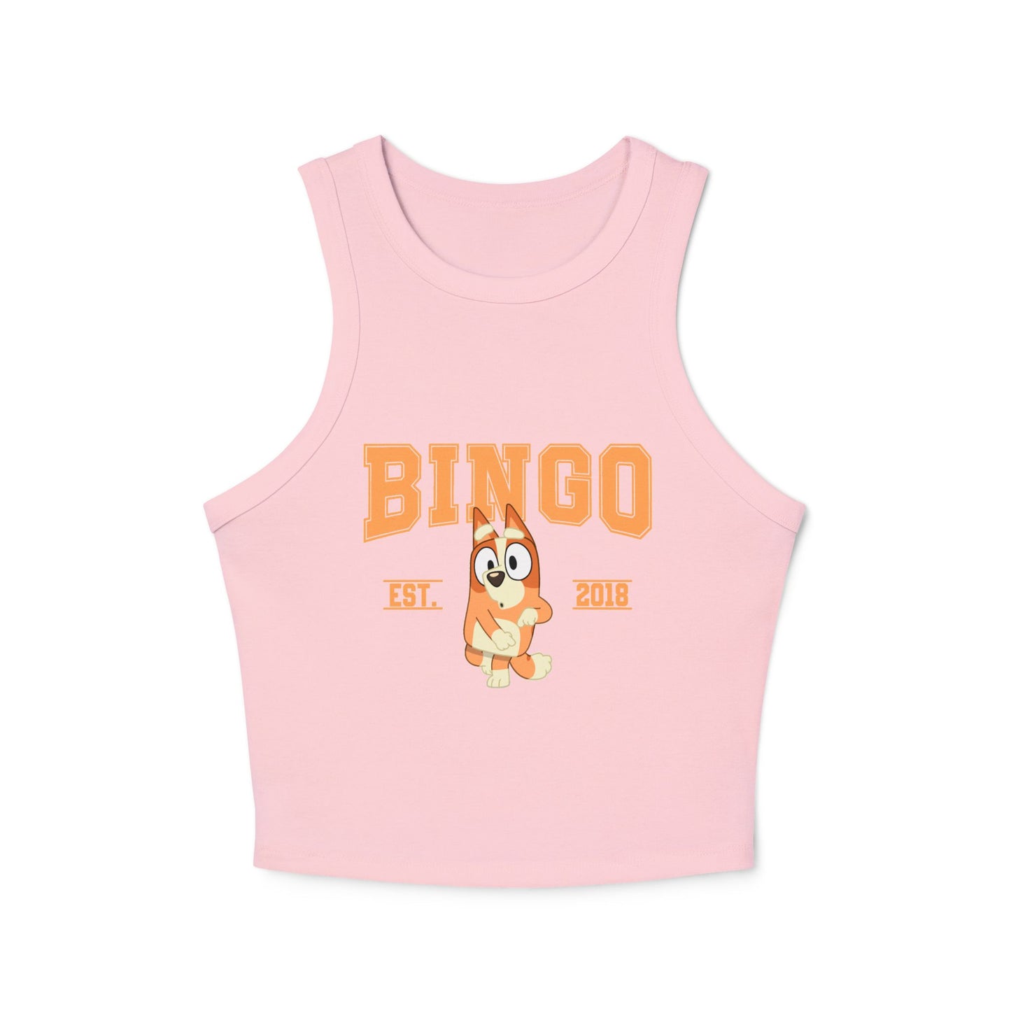 Princess Grace  Bingo & Bluey Graphic Racer Tank Top  Fun Summer Style