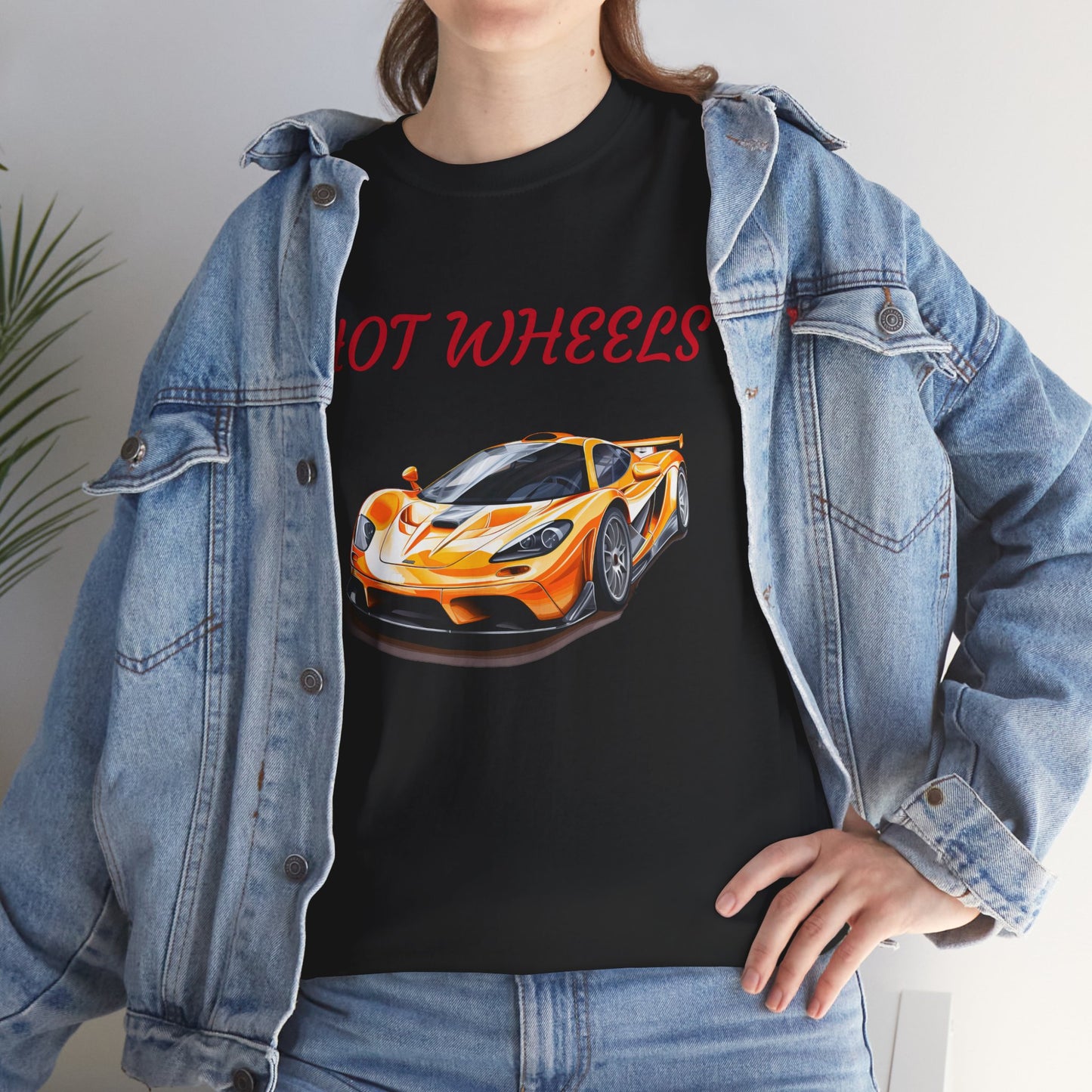 Princess Grace Hot Wheels Unisex Heavy Cotton Tee Race Car Graphic Tee for Racing Fans