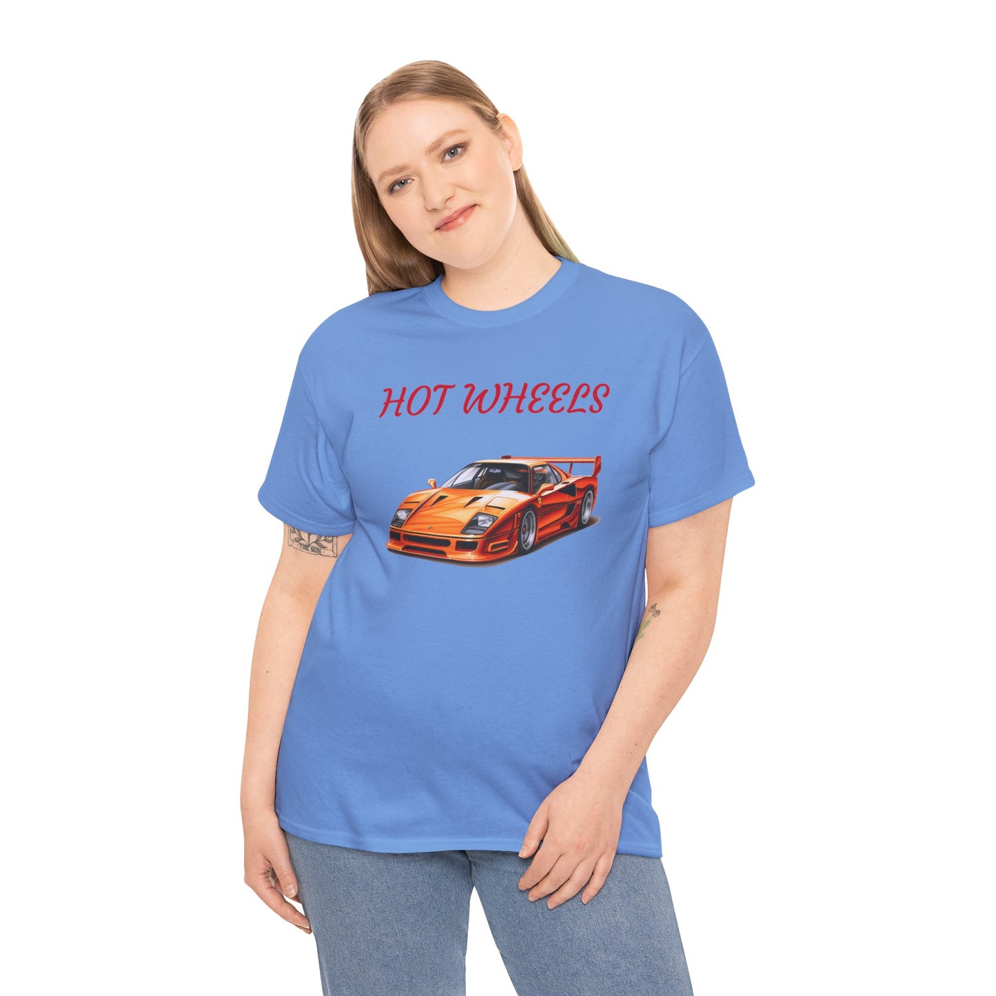 Princess Grace  Hot Wheels Unisex Heavy Cotton Tee Perfect for Car Lovers and Racing Fans