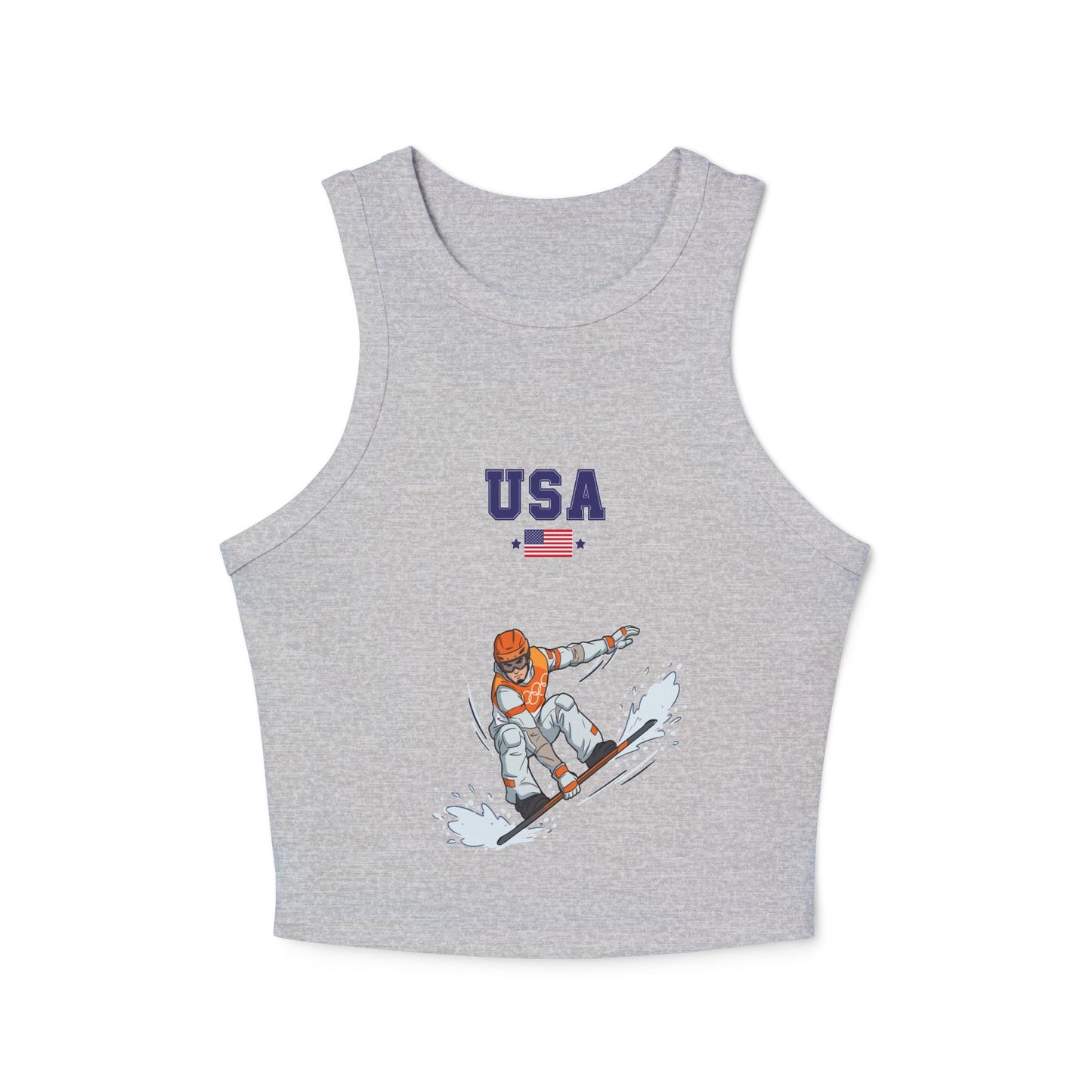 Princess Grace  TEAM USA  Women's Micro Rib Racer Tank Top