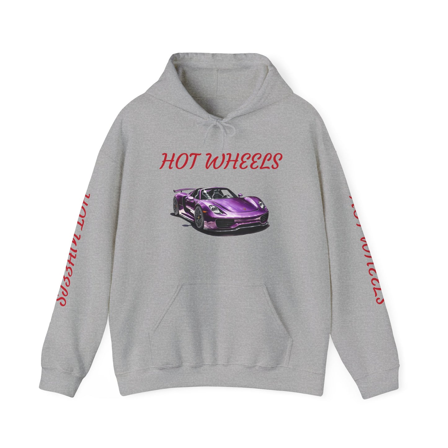 Princess Grace  Unisex Heavy Blend Hooded Sweatshirt  Hot Wheels Purple Sports Car