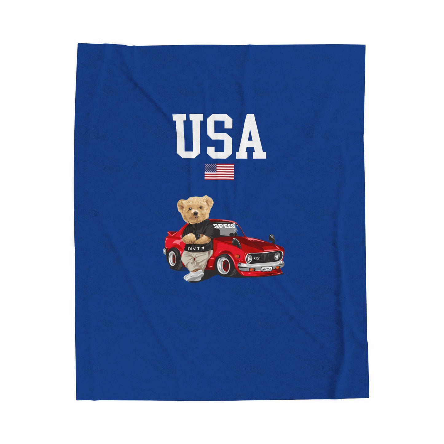 Princess Grace  TEAM USA  Velveteen Plush Blanket