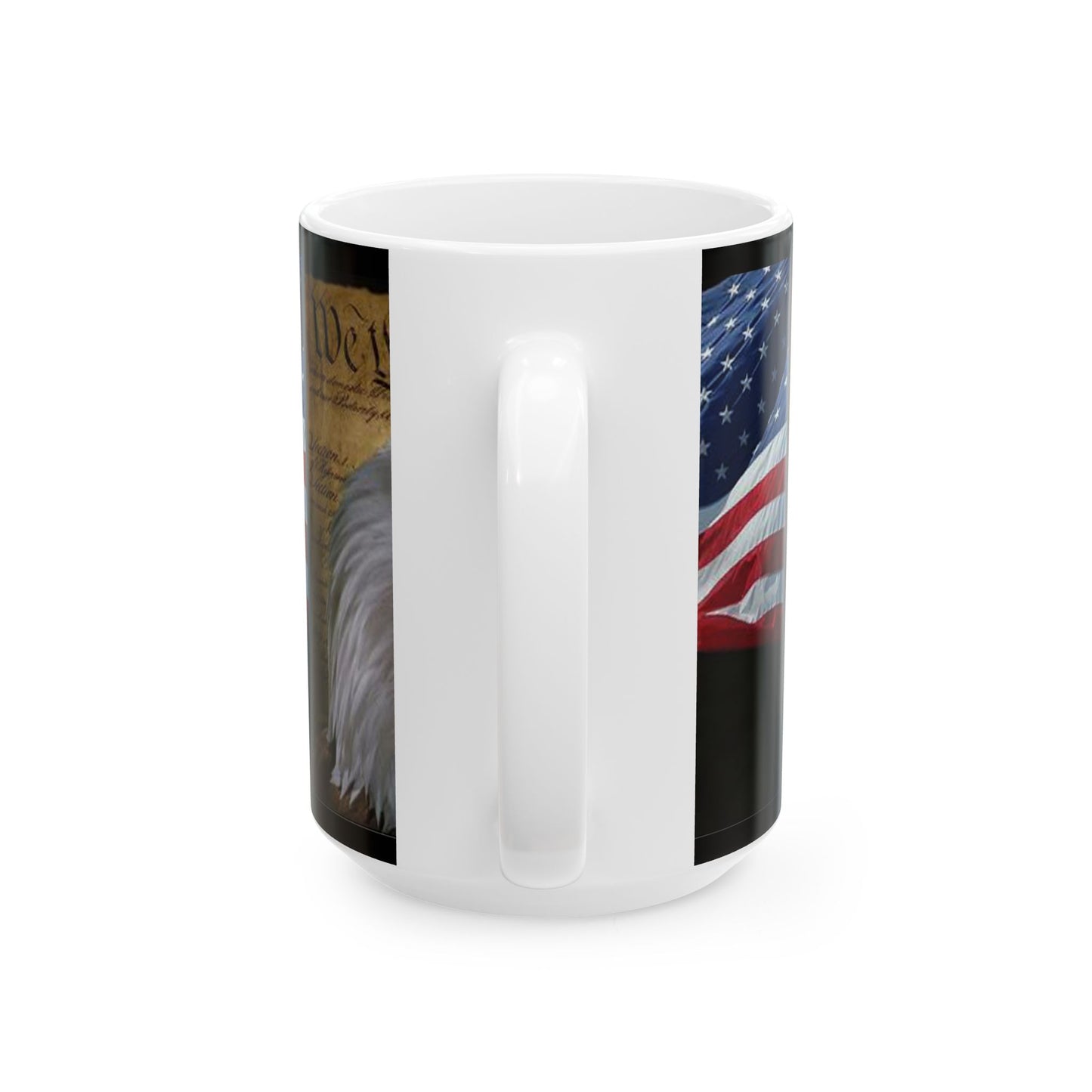 Princess Grace Patriotic Eagle Ceramic Mug Perfect for Independence Day Gift for Veterans American Pride 4th of July