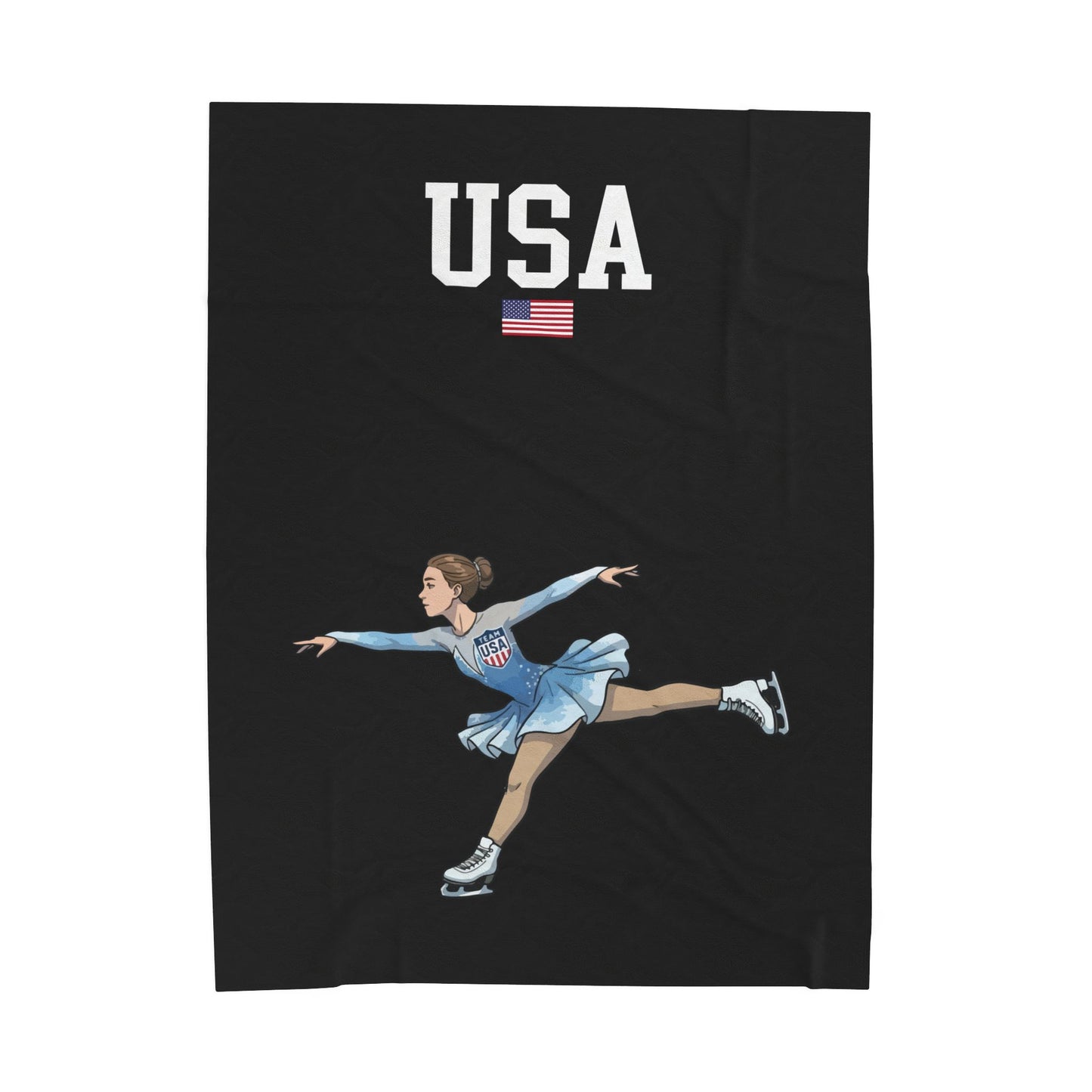 Princess Grace  TEAM USA  Velveteen Plush Blanket