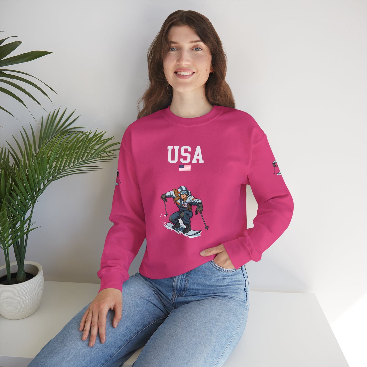 Princess Grace  TEAM USA  Unisex Heavy Blend Crewneck Sweatshirt