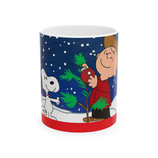 Princess Grace Whimsical Charlie Brown Christmas Ceramic Mug  11oz 15oz
