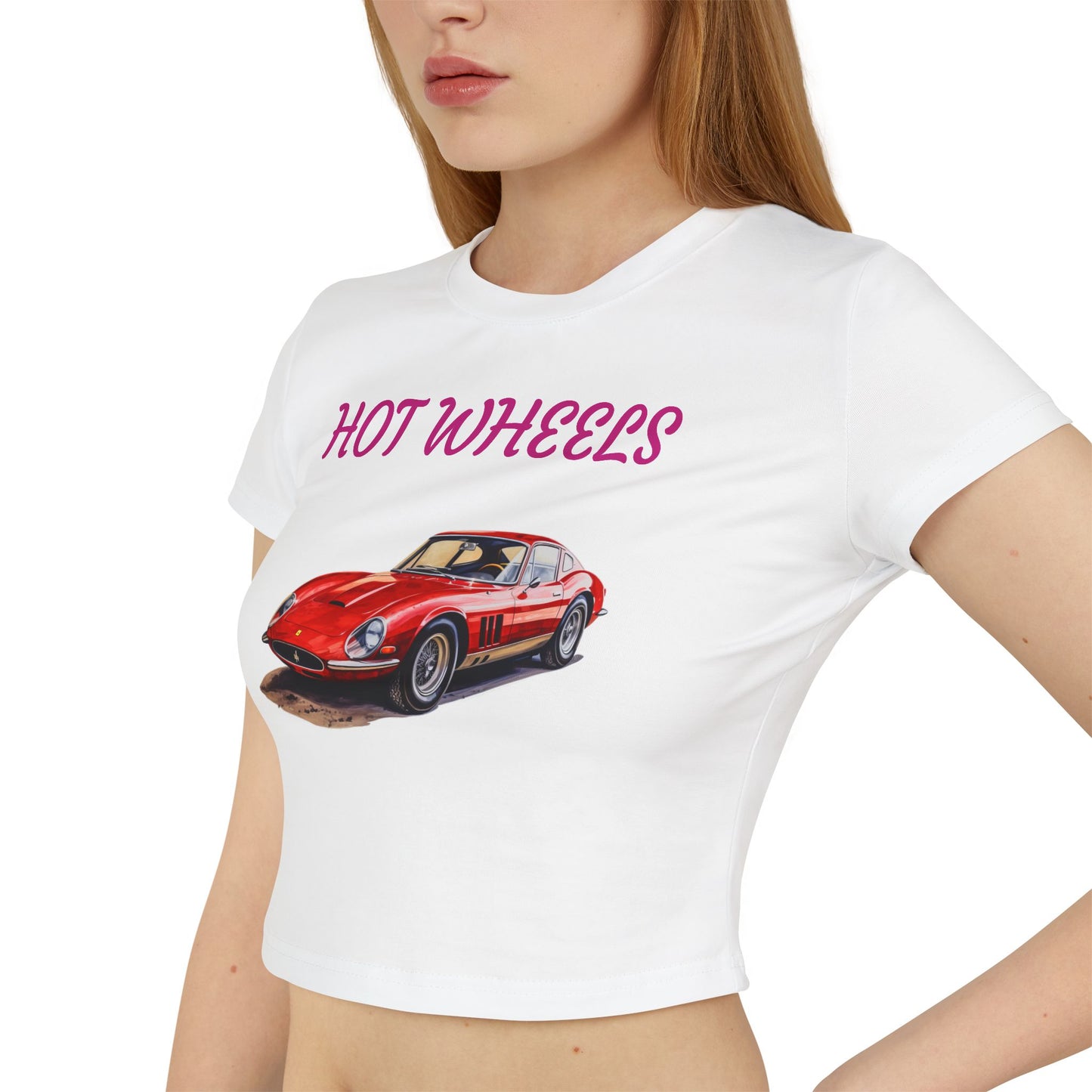 Princess Grace  Hot Wheels Women's Baby Tee Retro Car Graphic T-Shirt