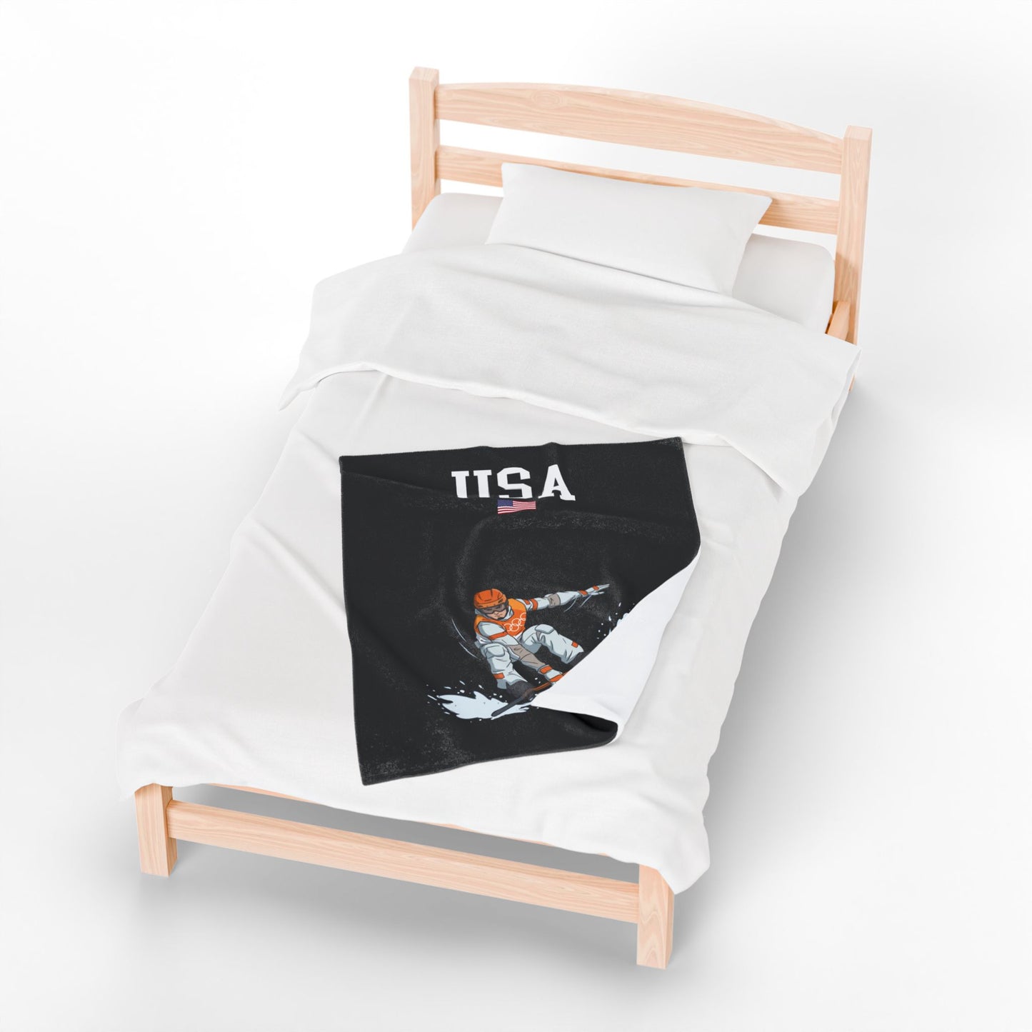 Princess Grace  TEAM USA  Velveteen Plush Blanket
