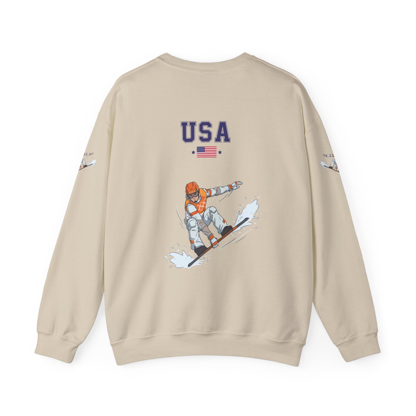 Princess Grace  TEAM USA  Snowboard Unisex Heavy Blend  Crewneck Sweatshirt
